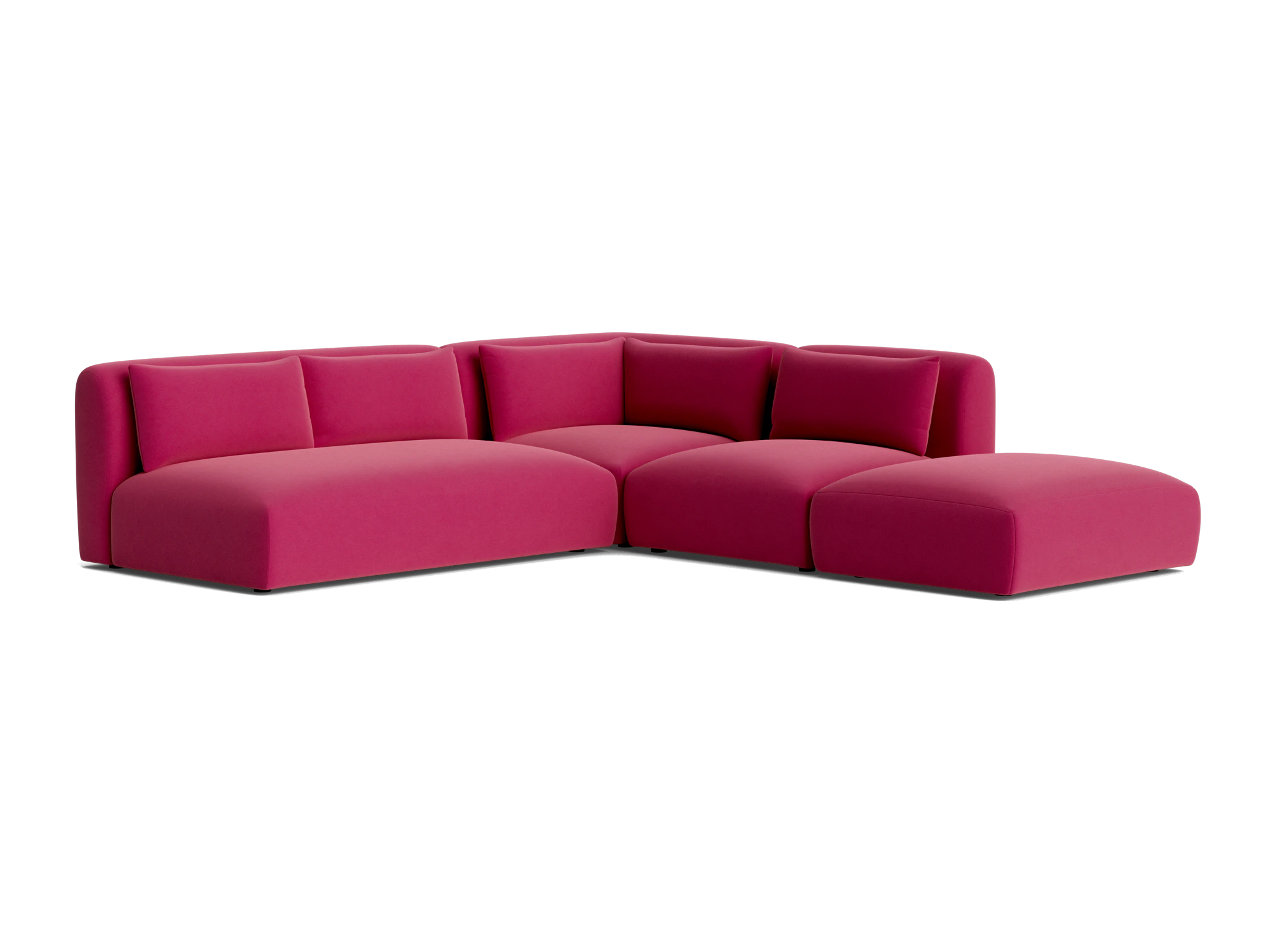 carin modular armless sectional royale berry