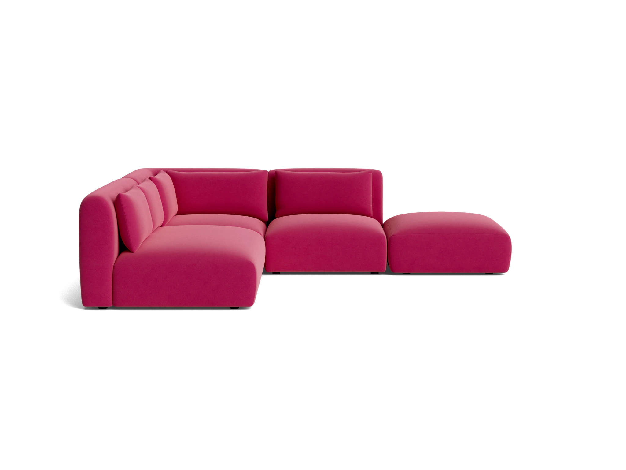 carin modular armless sectional royale berry