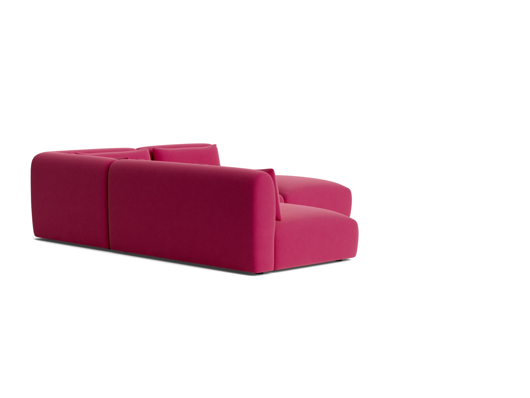 carin modular armless sectional royale berry