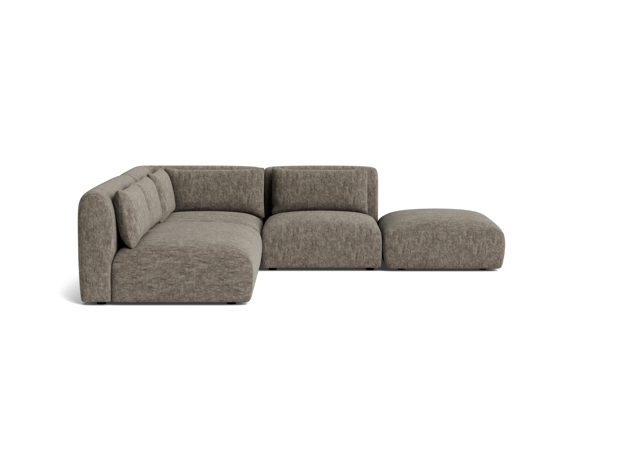 carin modular armless sectional crave mocha latte