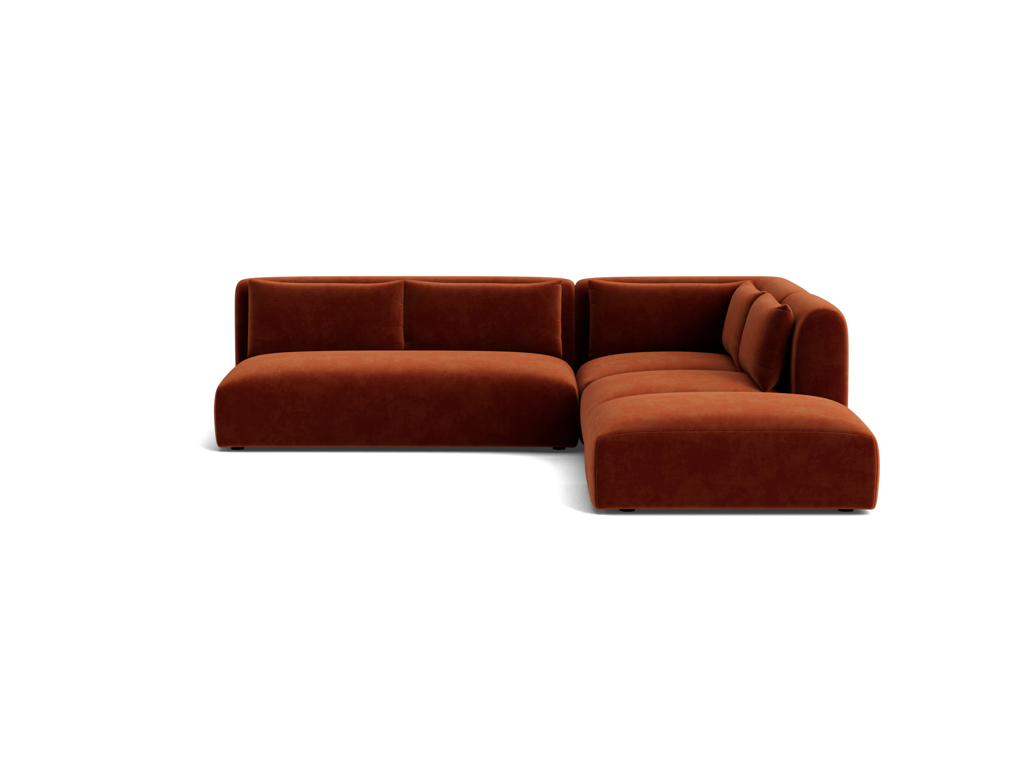 carin modular armless sectional harper cinnamon