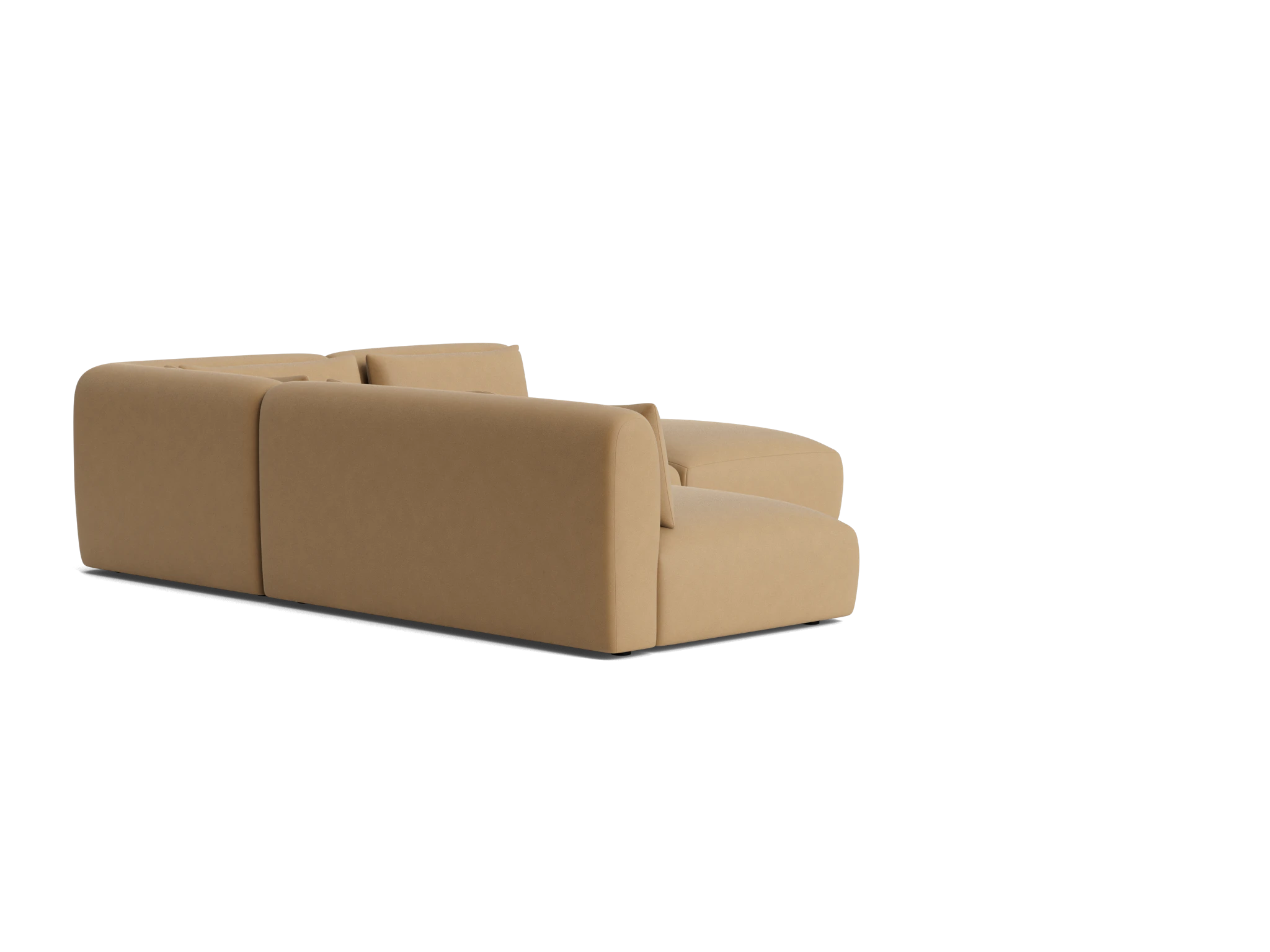 carin modular armless sectional washed california biscuit