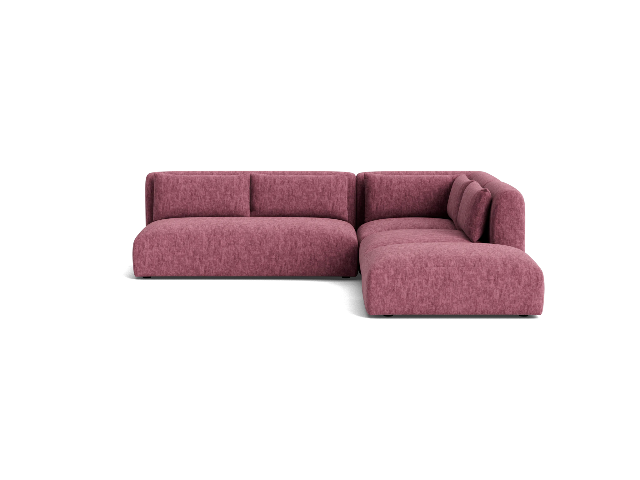 carin modular armless sectional crave pantone heather rose
