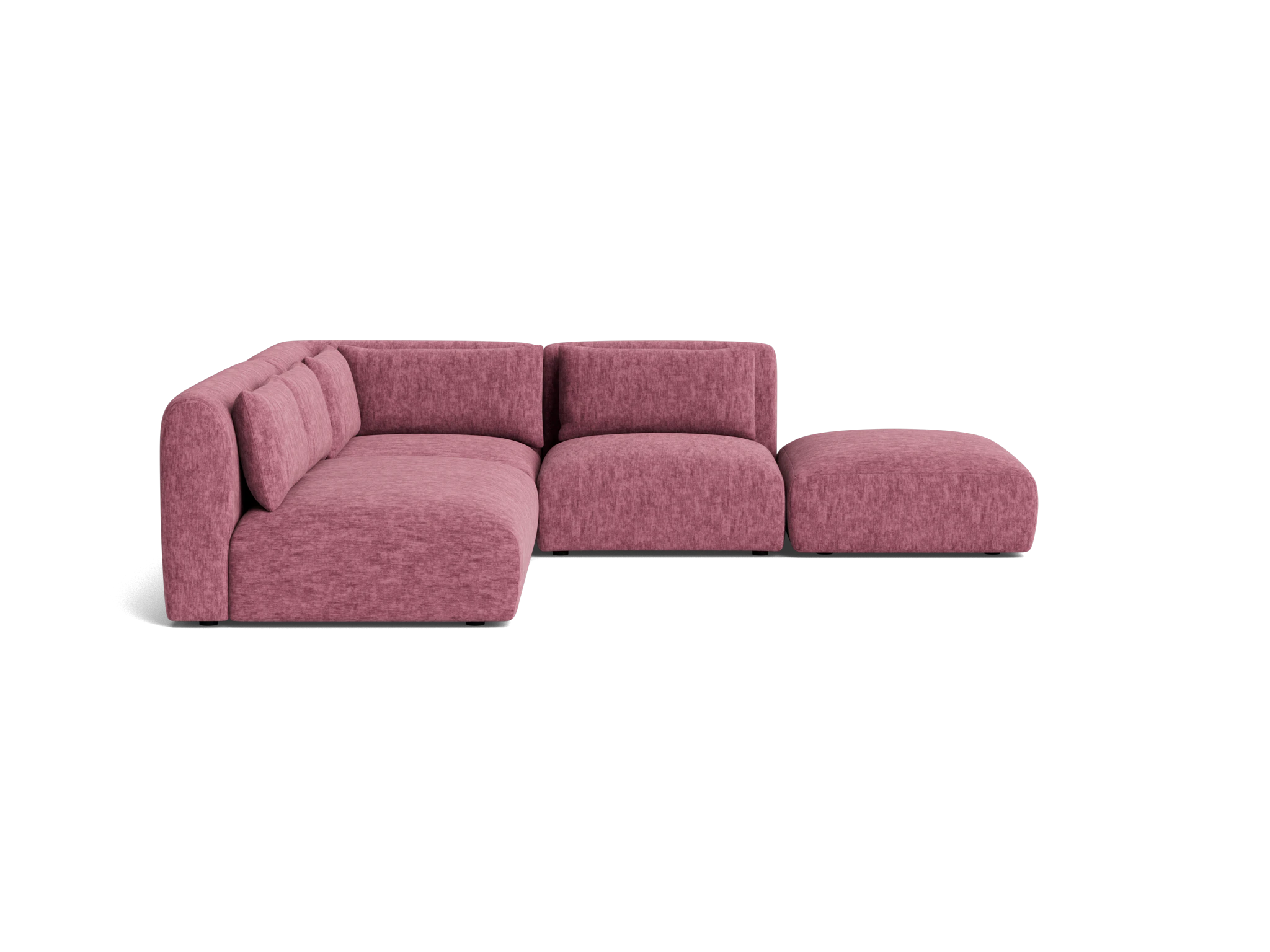 carin modular armless sectional crave pantone heather rose