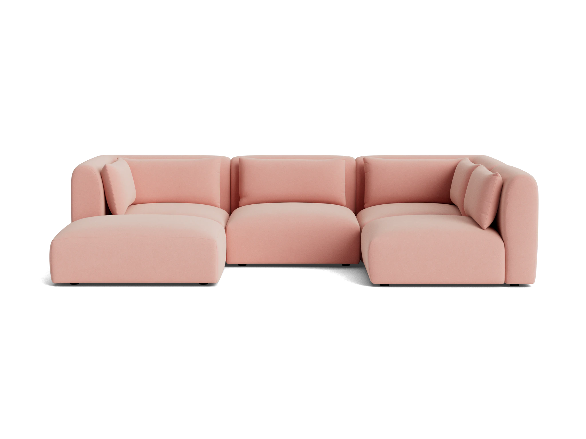 carin modular sofa bumper sectional royale blush