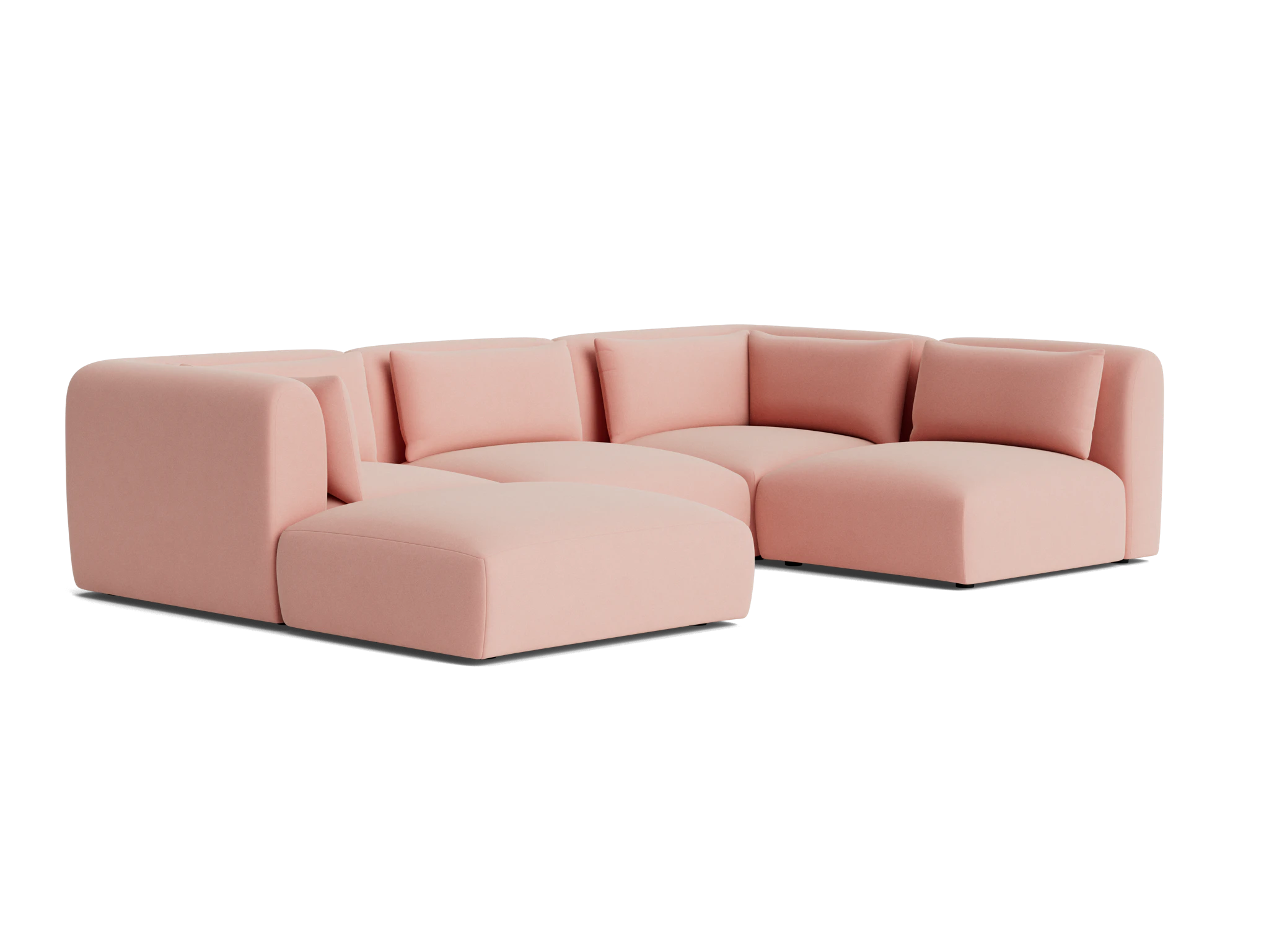 carin modular sofa bumper sectional royale blush