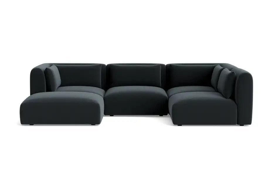 carin modular sofa bumper sectional royale gunmetal