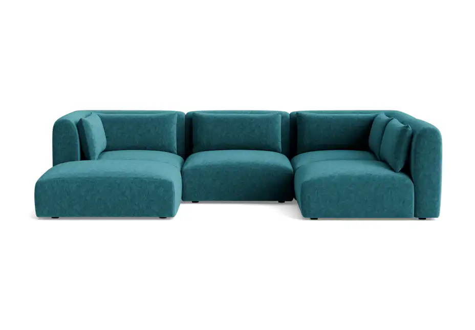carin modular sofa bumper sectional prime peacock
