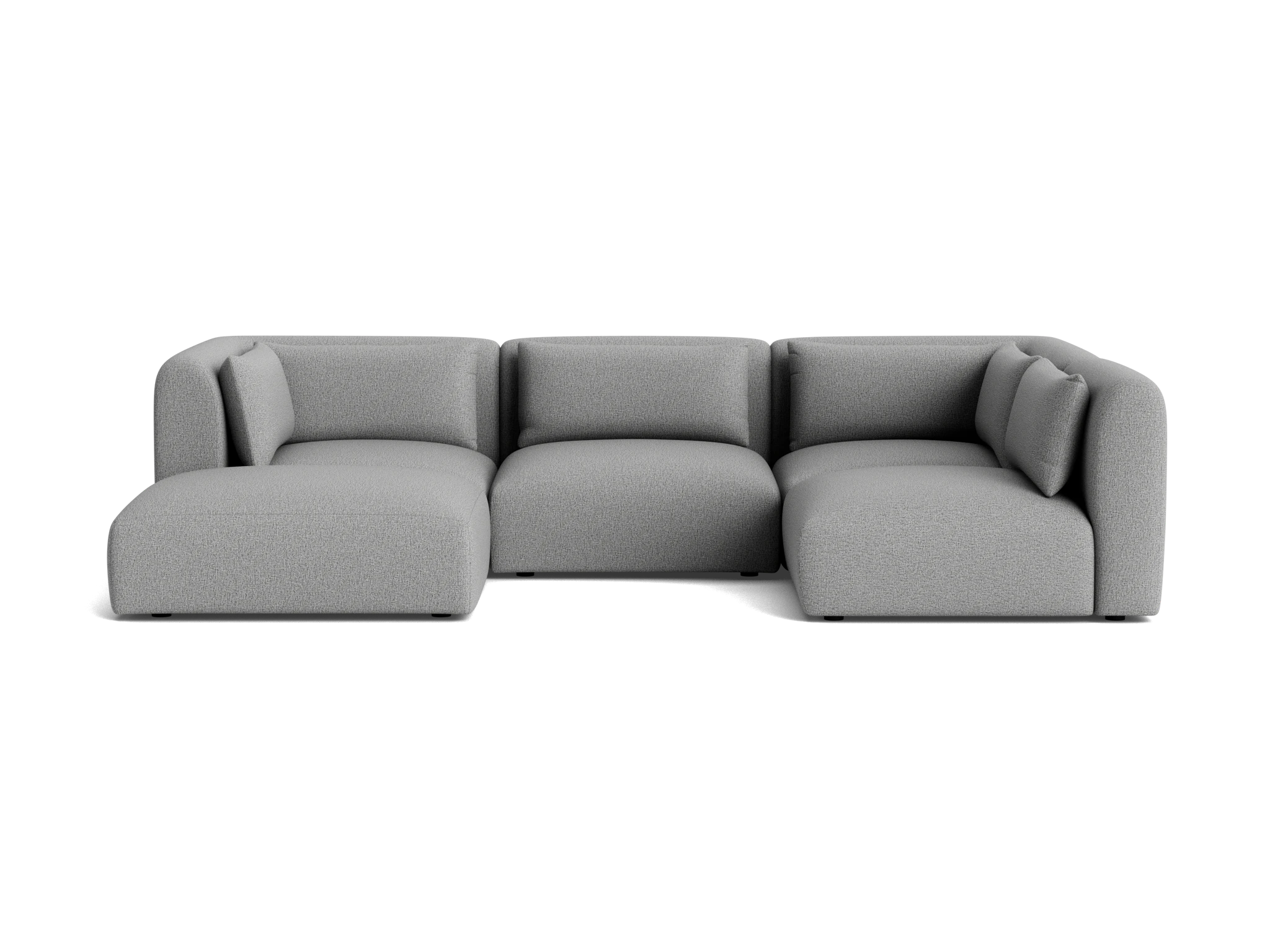 carin modular sofa bumper sectional taylor felt gray