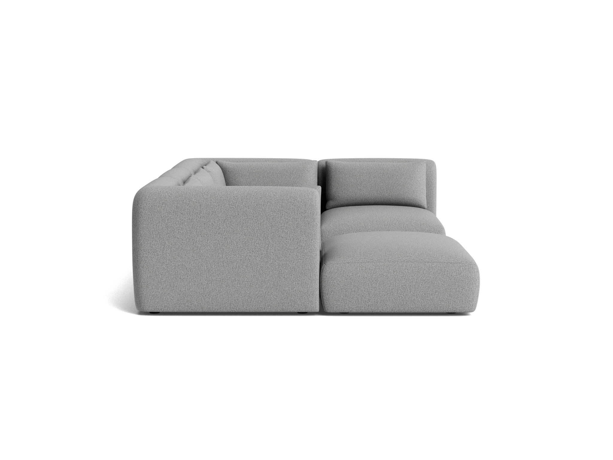 carin modular sofa bumper sectional taylor felt gray