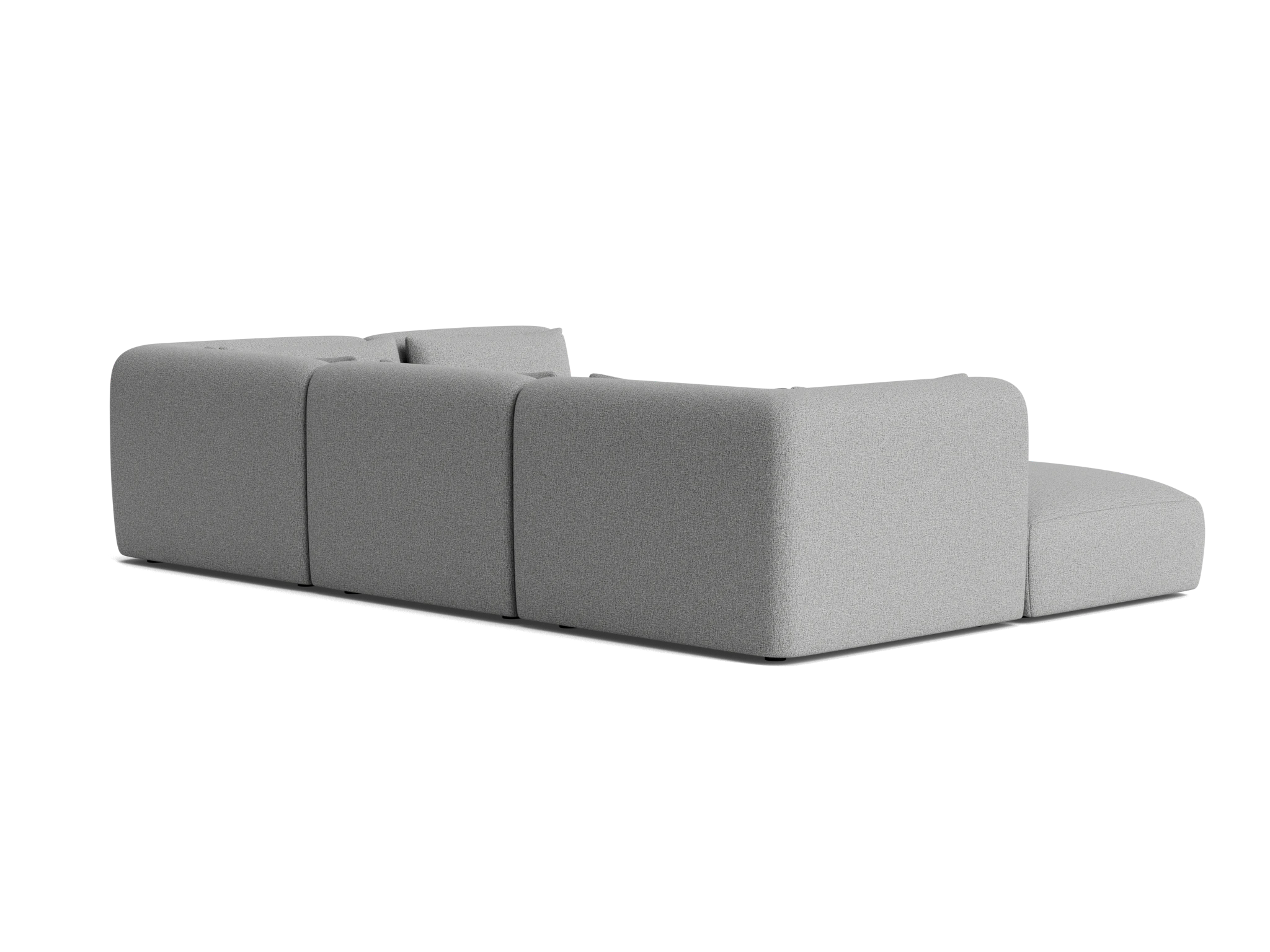 carin modular sofa bumper sectional taylor felt gray