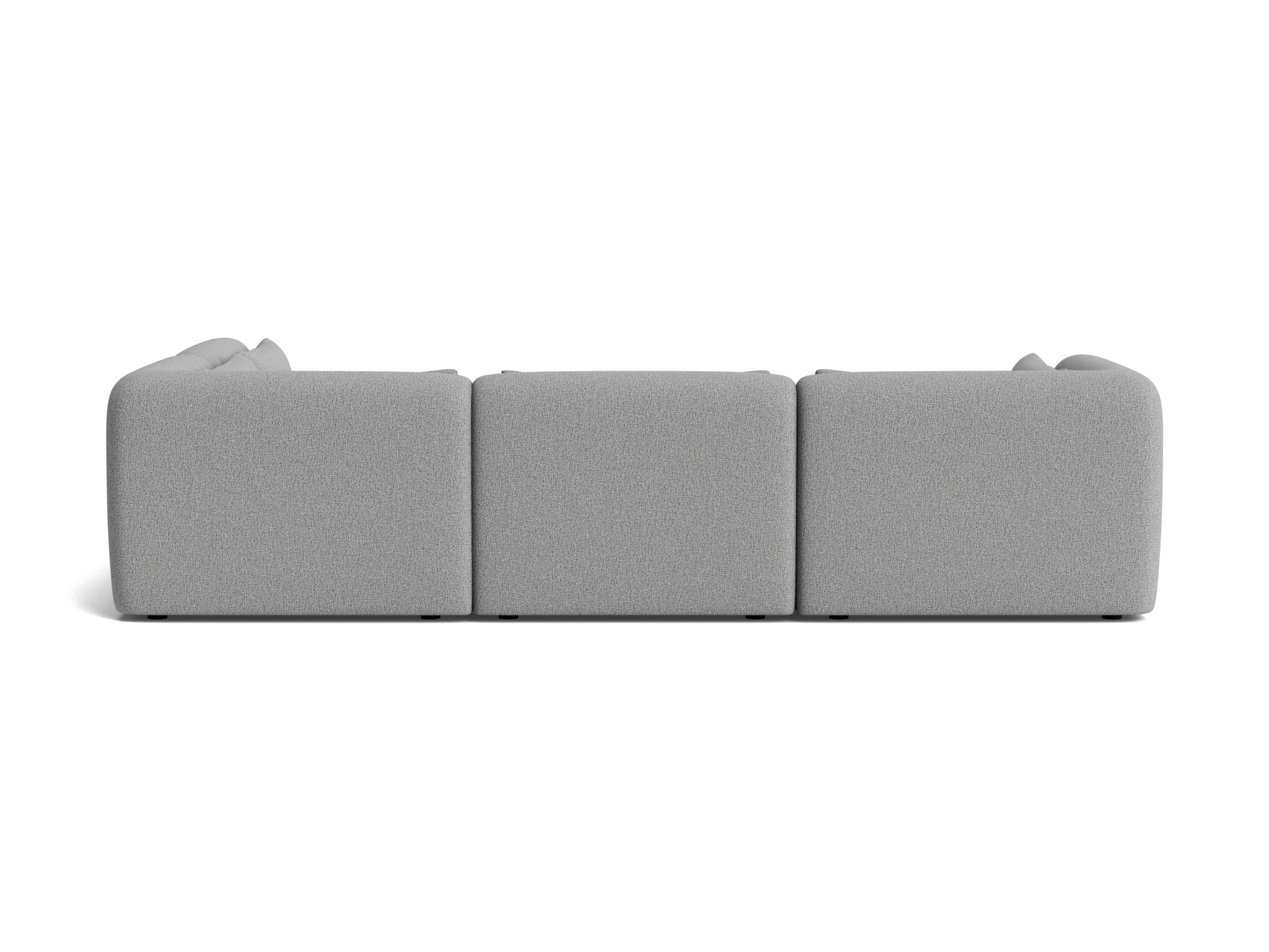carin modular sofa bumper sectional taylor felt gray
