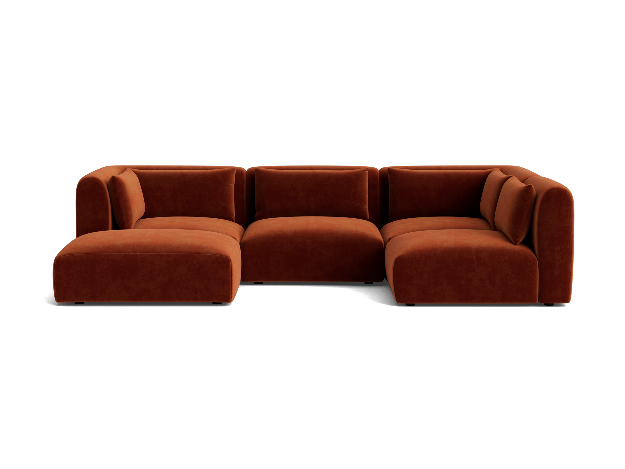 carin modular sofa bumper sectional harper cinnamon