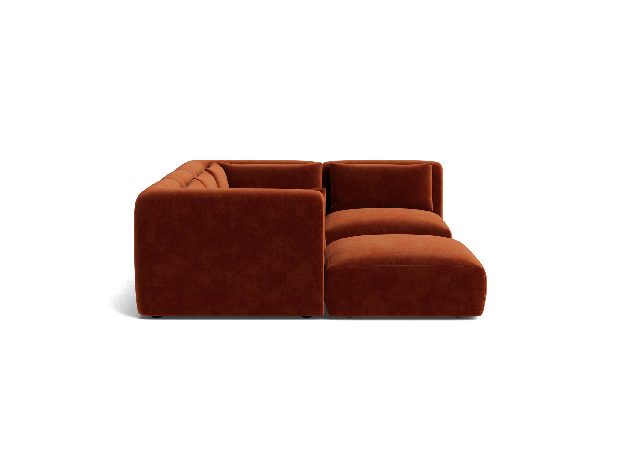 carin modular sofa bumper sectional harper cinnamon