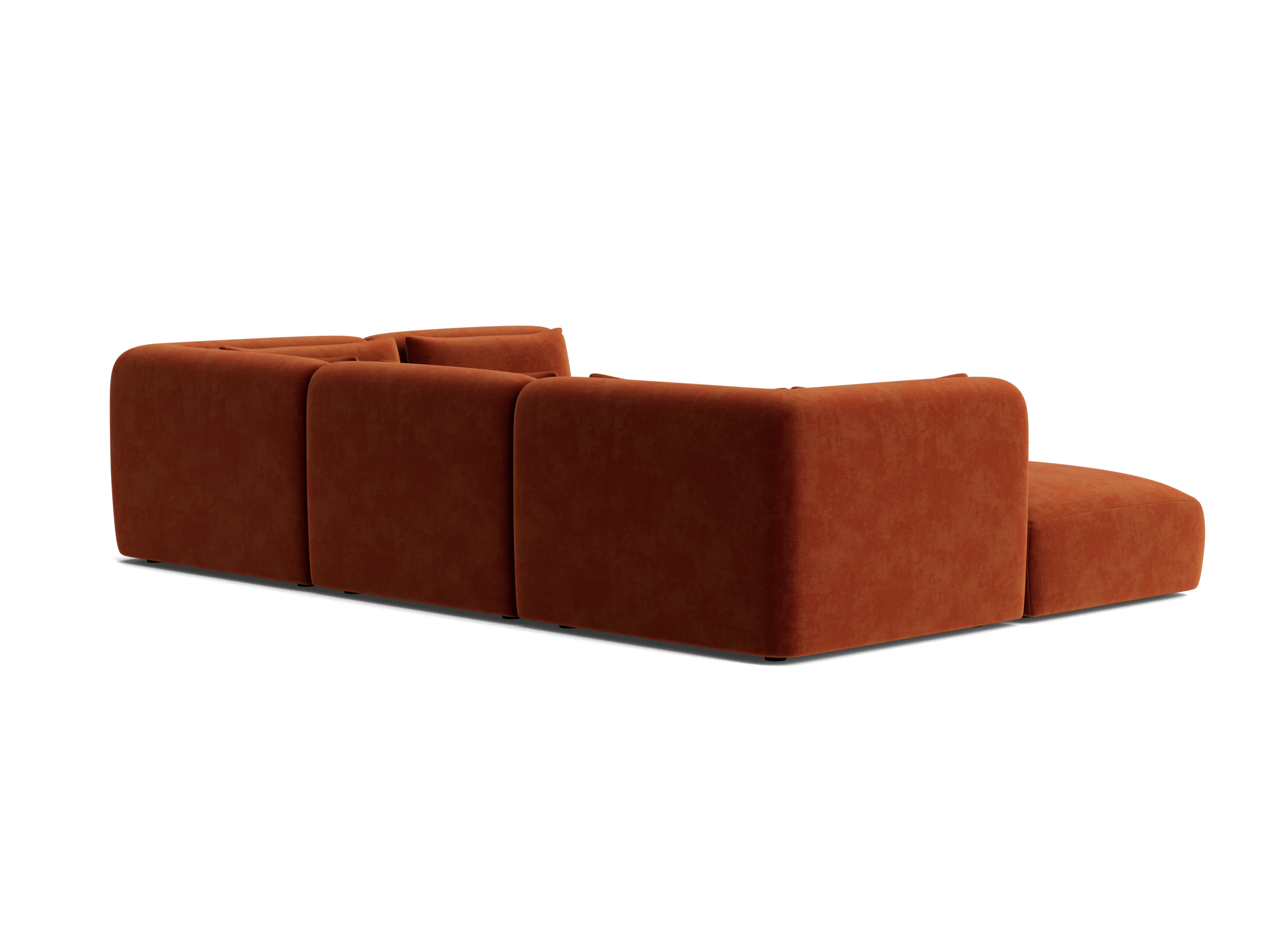 carin modular sofa bumper sectional harper cinnamon