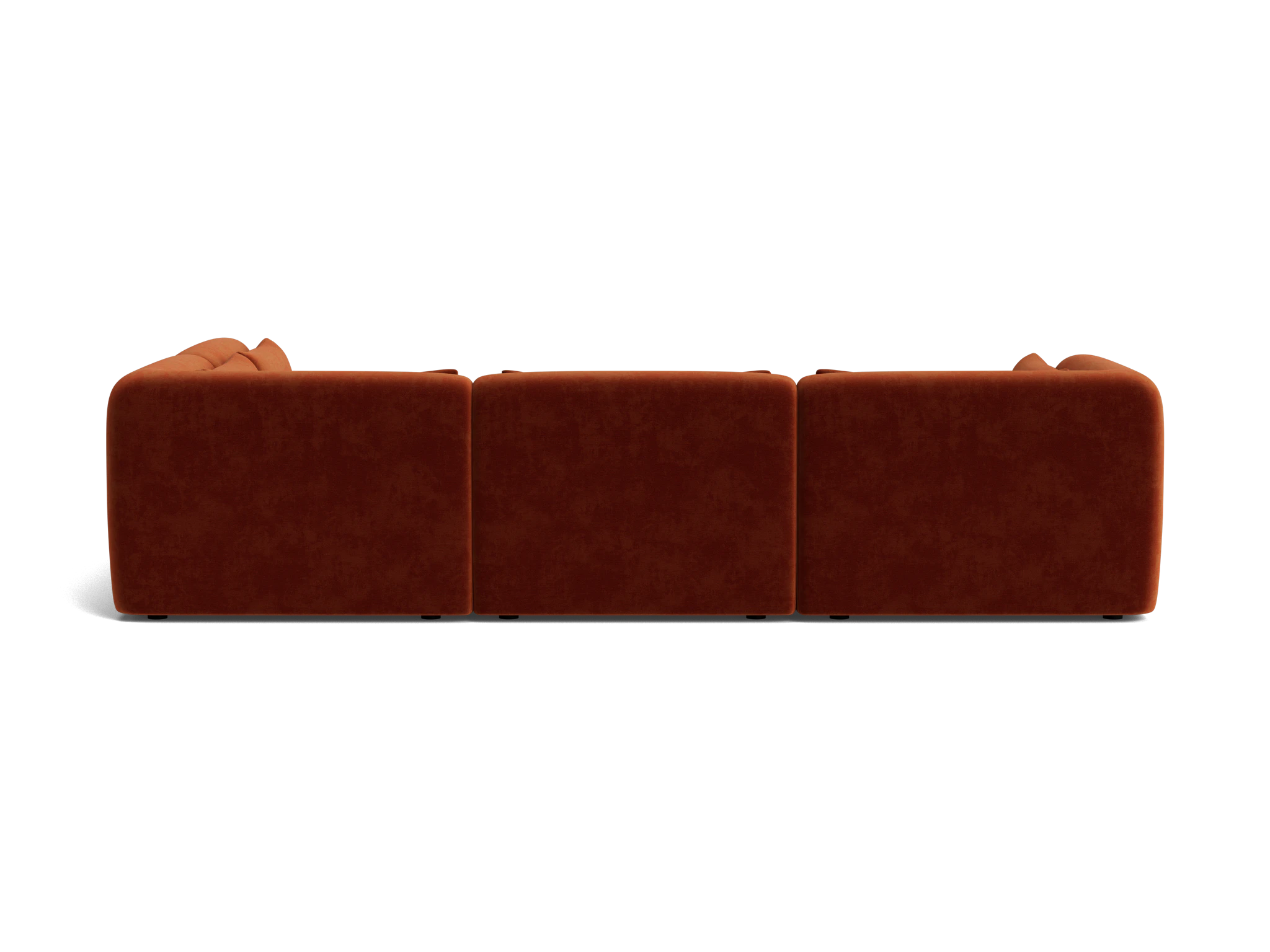 carin modular sofa bumper sectional harper cinnamon