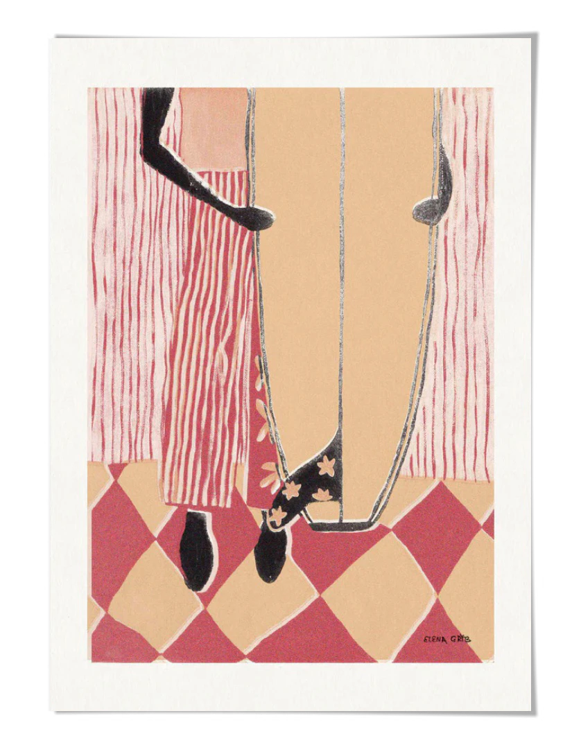 La Vie em Rose II Art Print