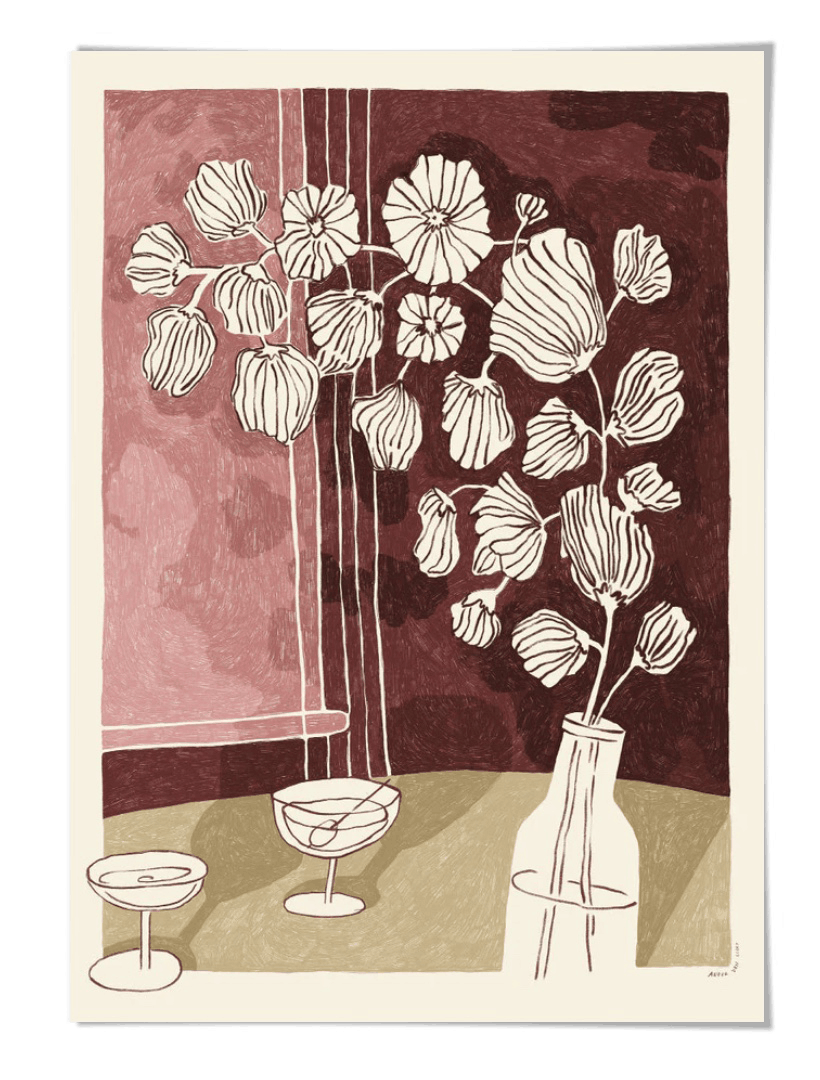 Jazz & Flowers Art Print