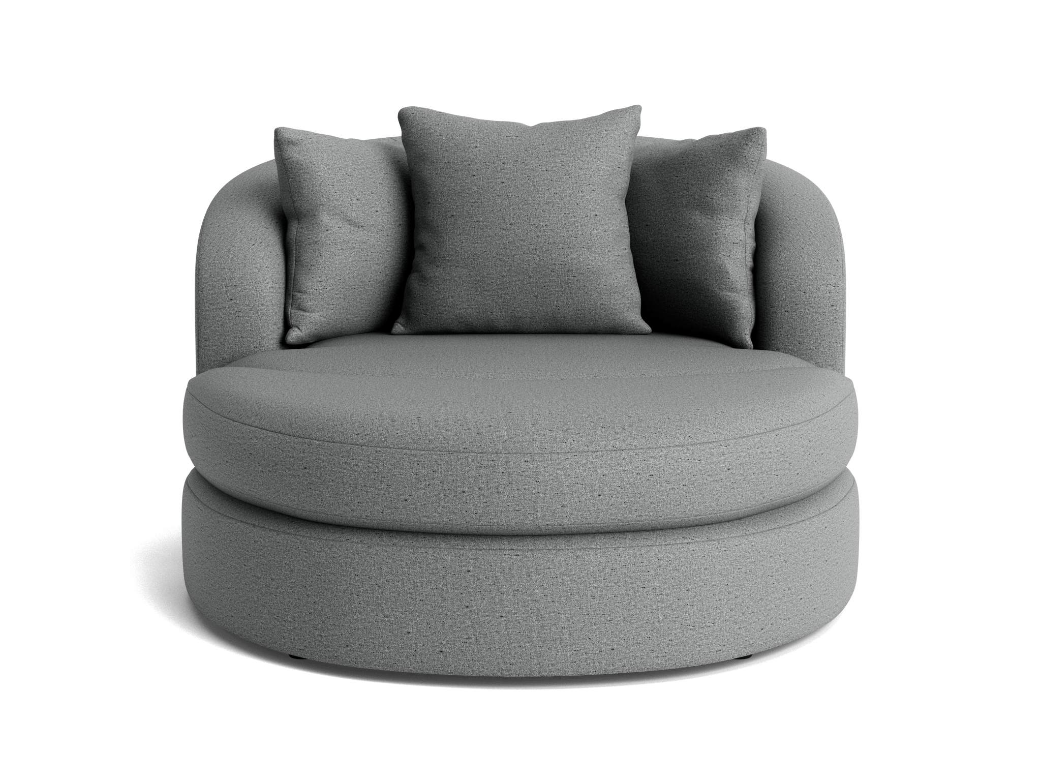 amelia grand swivel chair ottoman essence ash