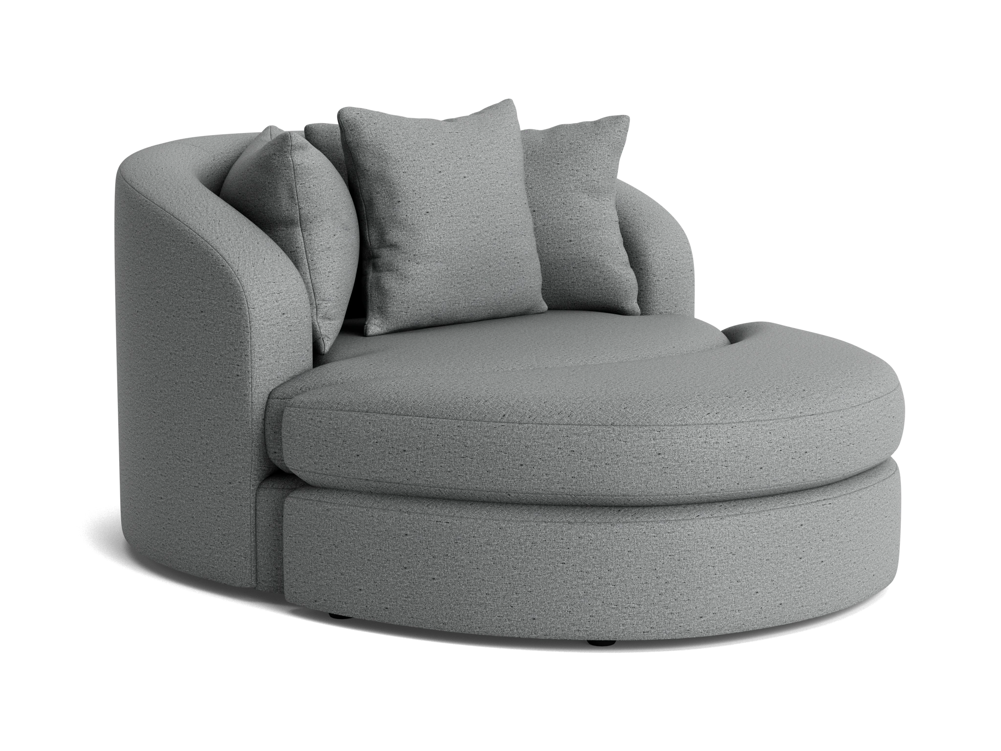 amelia grand swivel chair ottoman essence ash