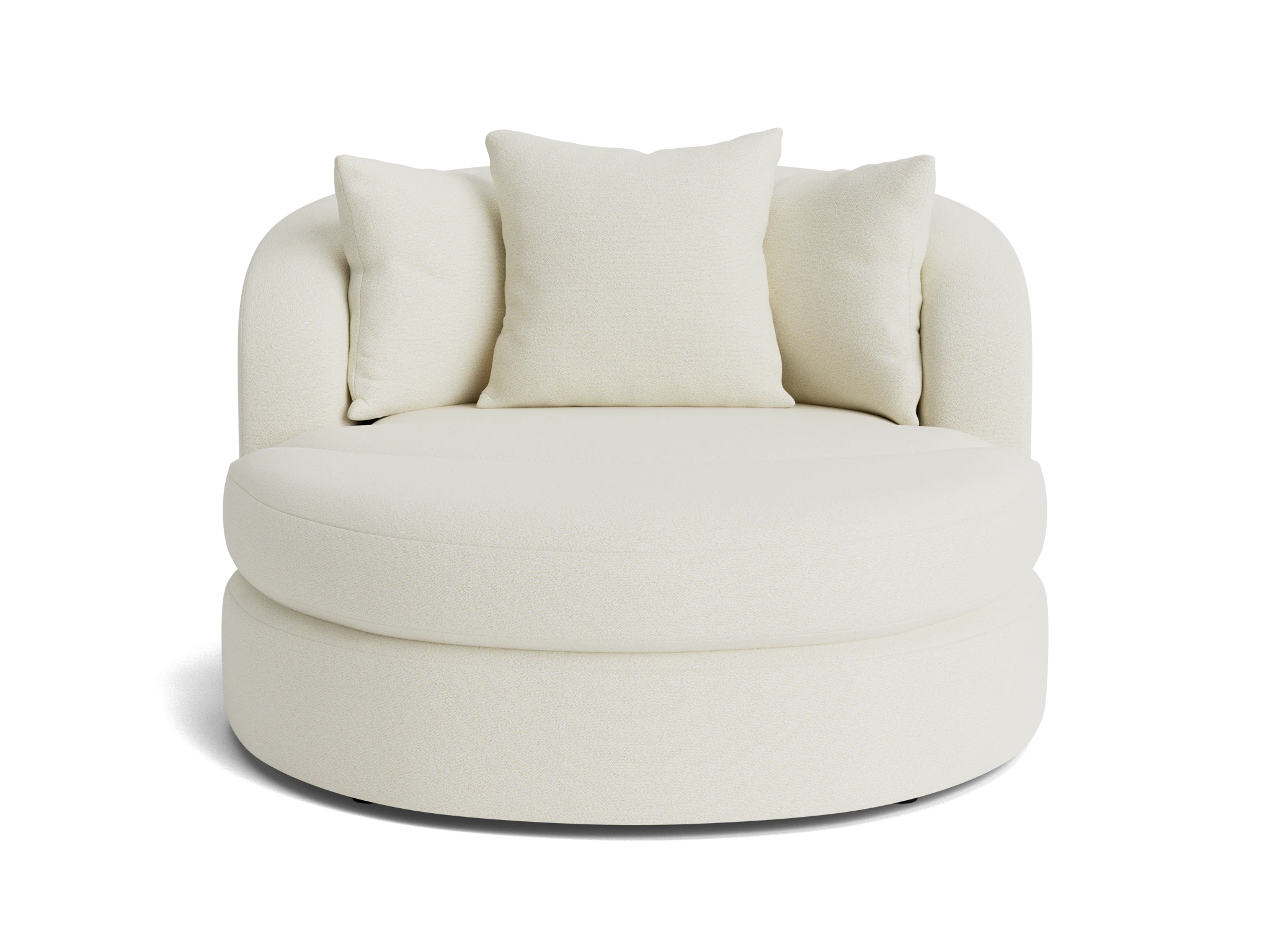 amelia grand swivel chair ottoman tussah snow