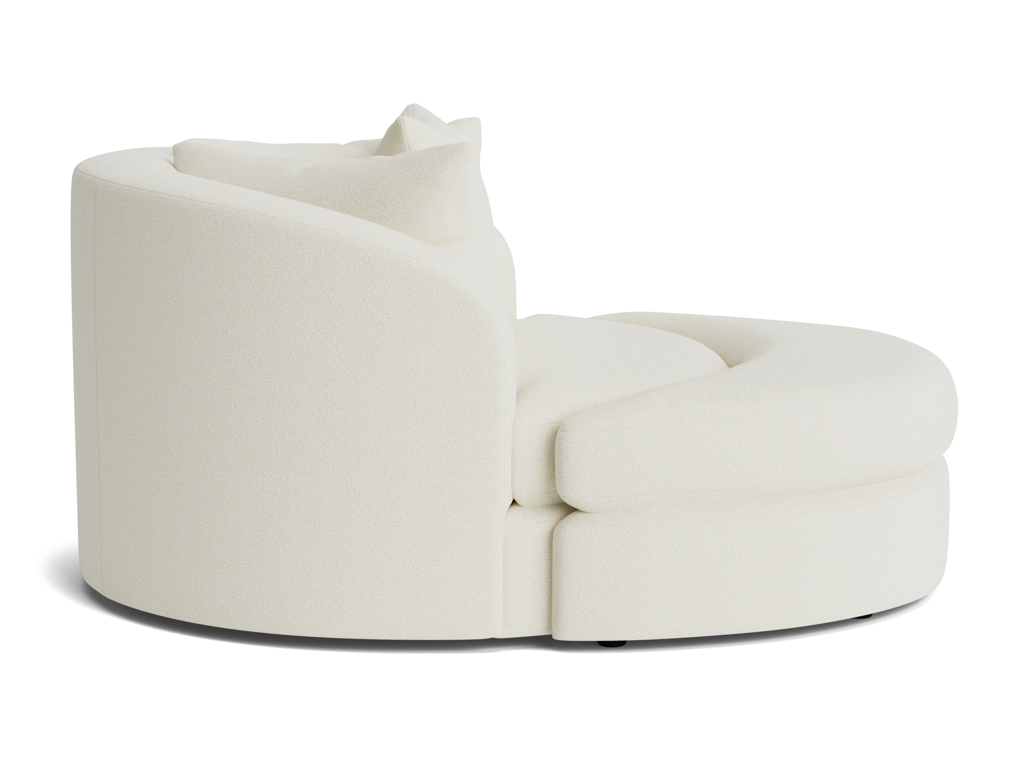 amelia grand swivel chair ottoman tussah snow