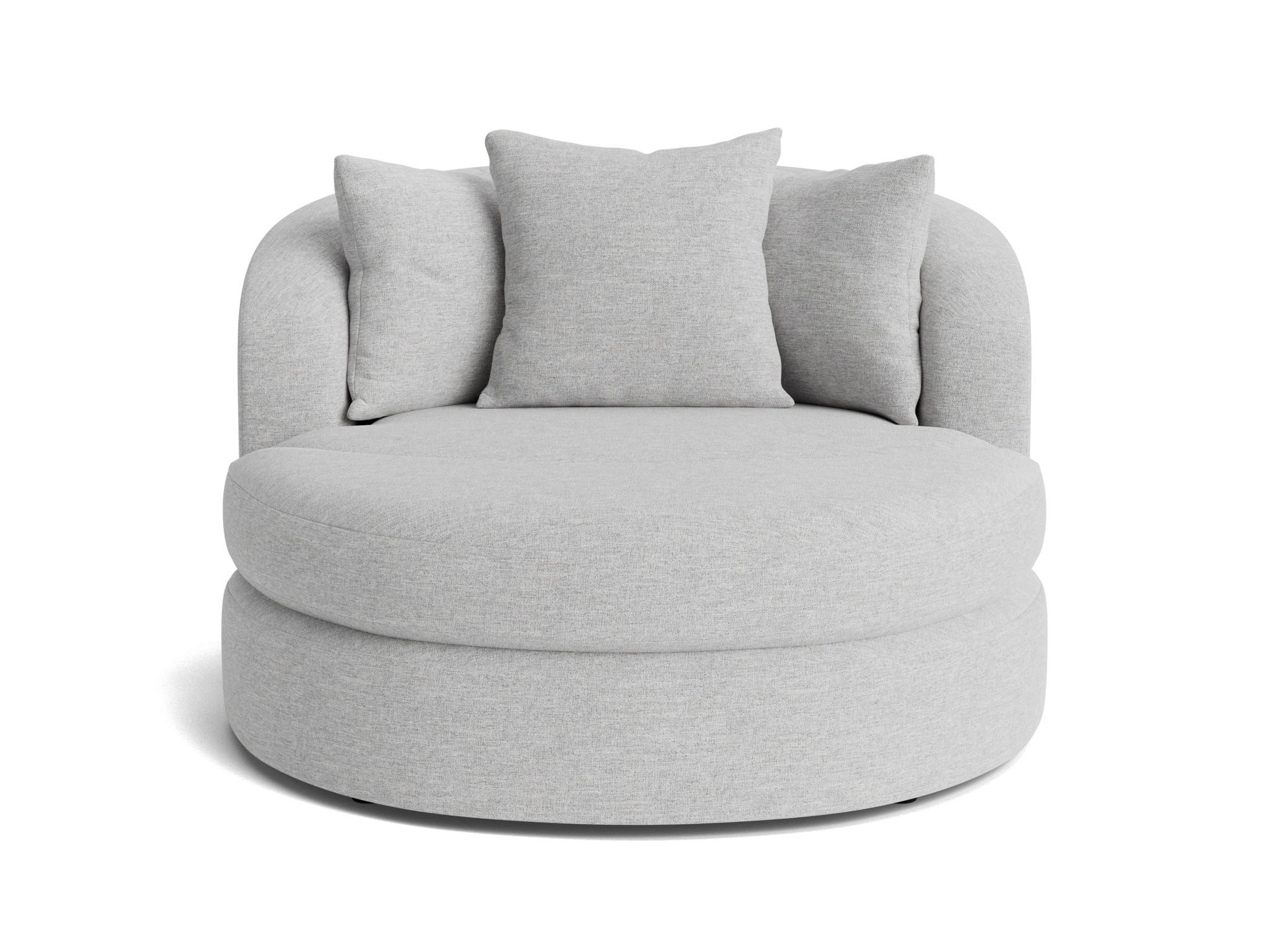 amelia grand swivel chair ottoman milo dove