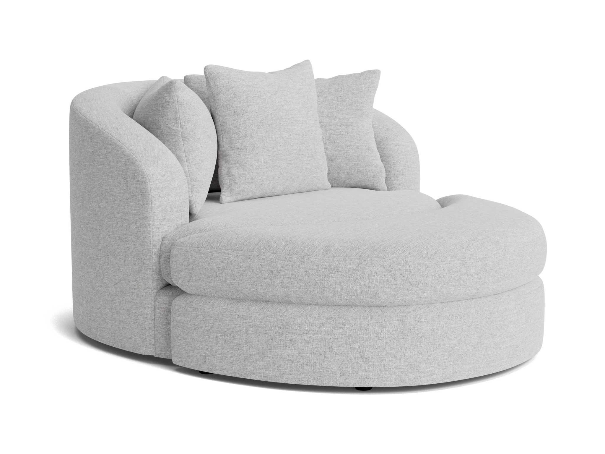 amelia grand swivel chair ottoman milo dove