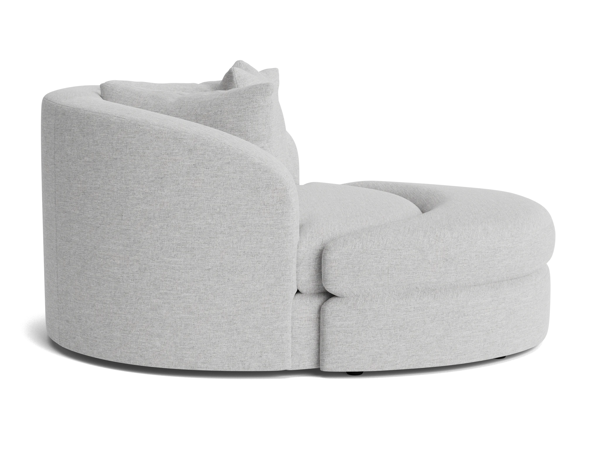amelia grand swivel chair ottoman milo dove