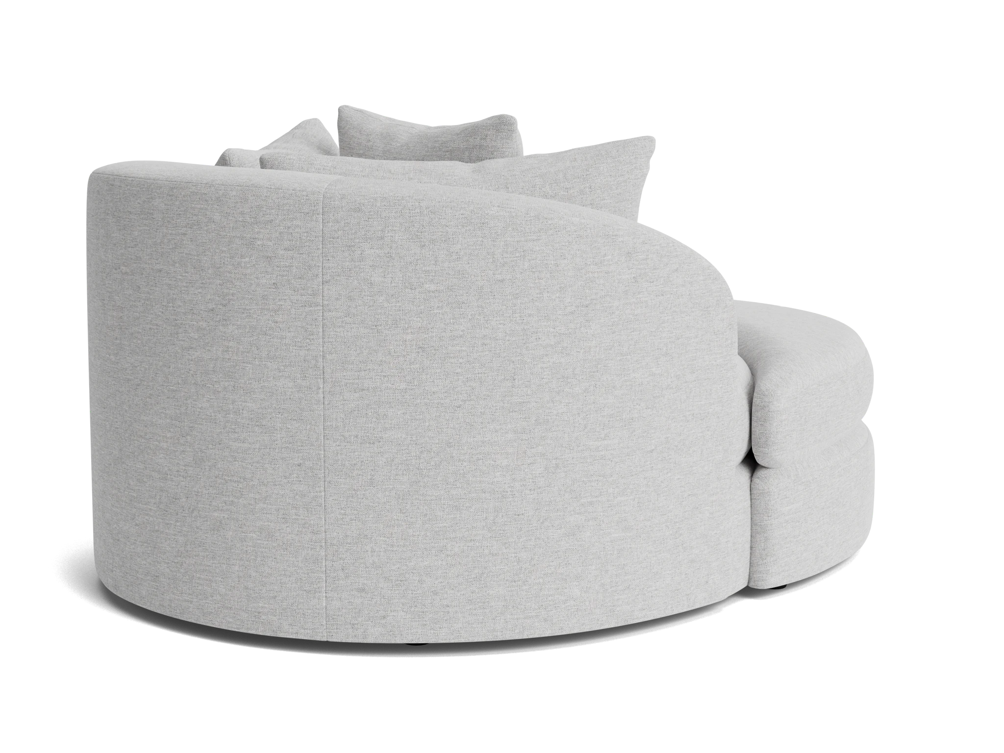 amelia grand swivel chair ottoman milo dove