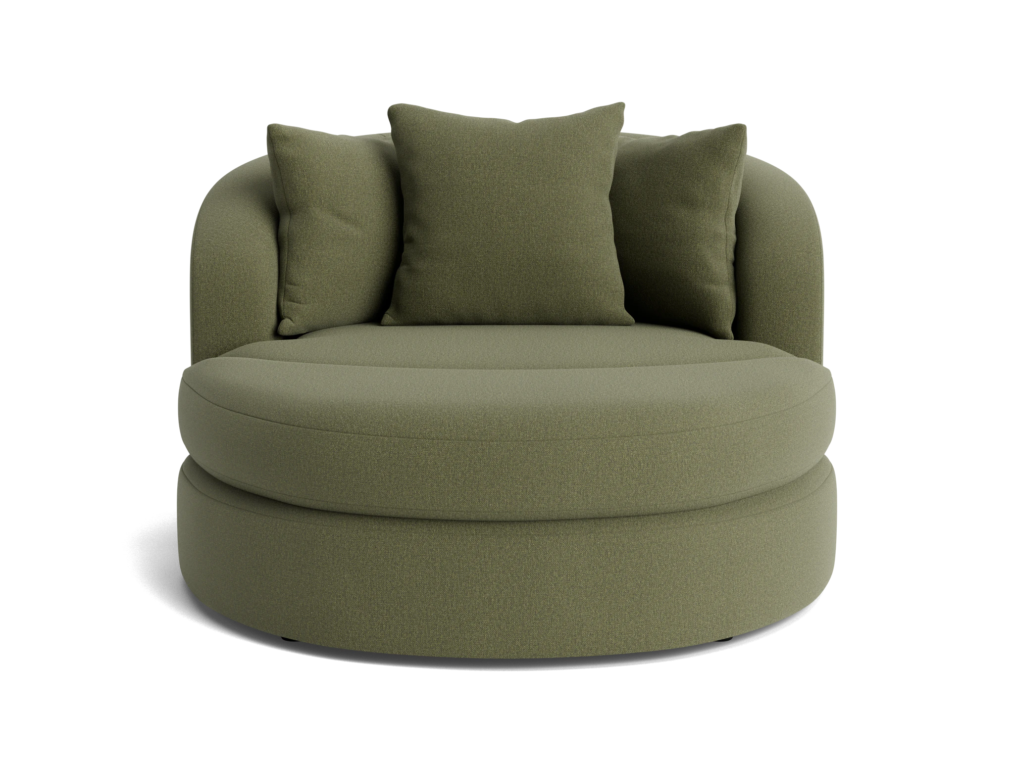 amelia grand swivel chair ottoman faithful olive