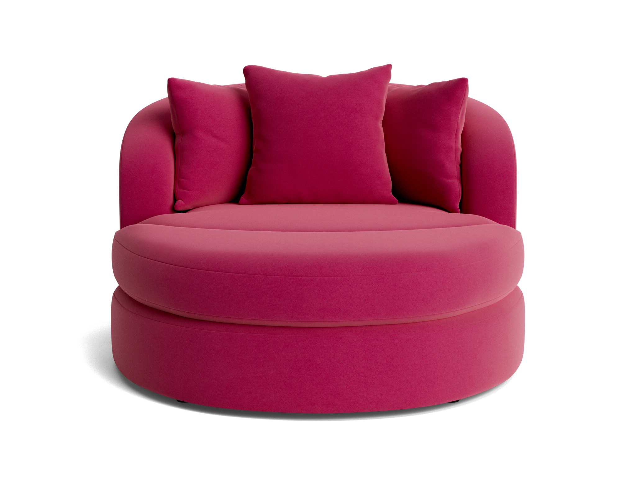 amelia grand swivel chair ottoman royale berry