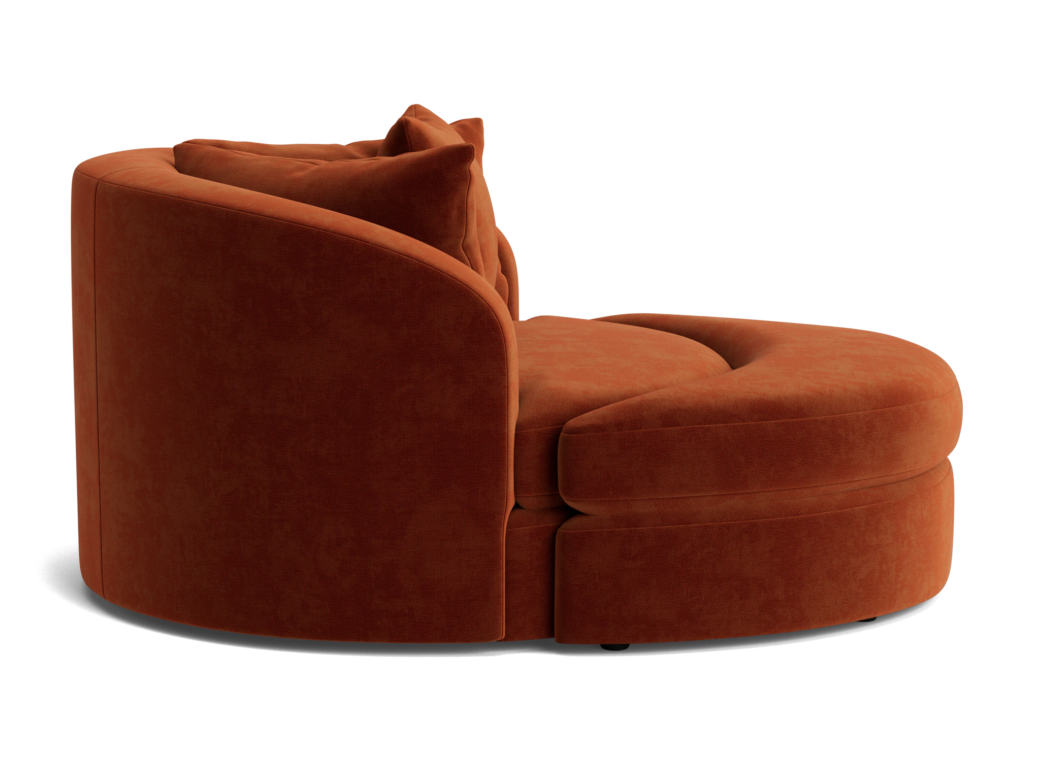 amelia grand swivel chair ottoman harper cinnamon