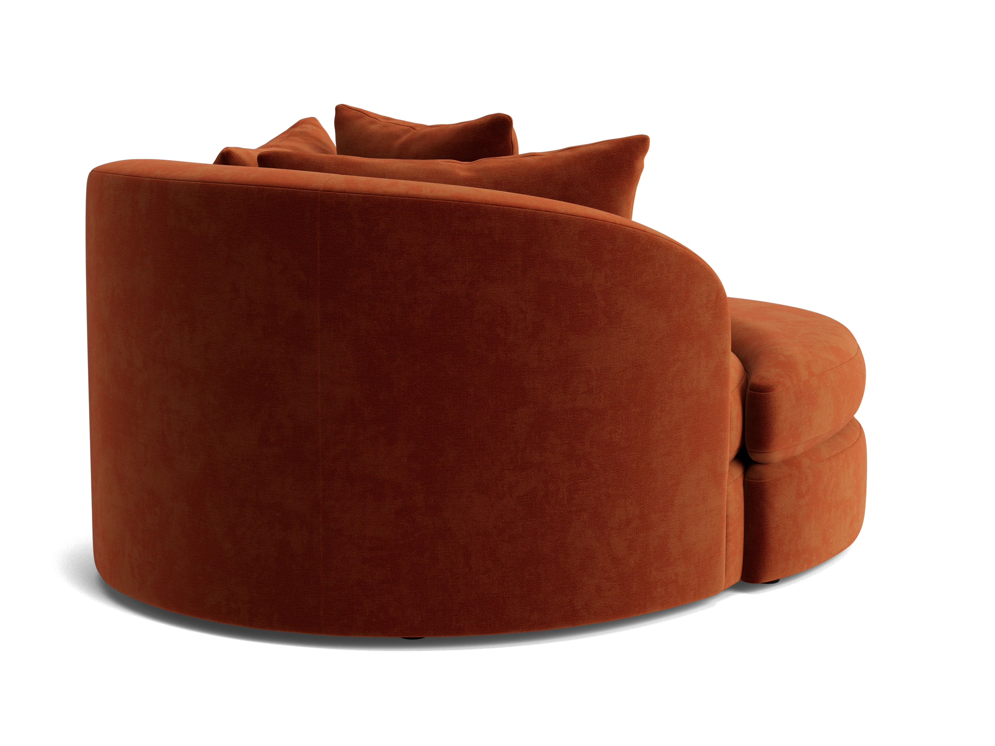 amelia grand swivel chair ottoman harper cinnamon