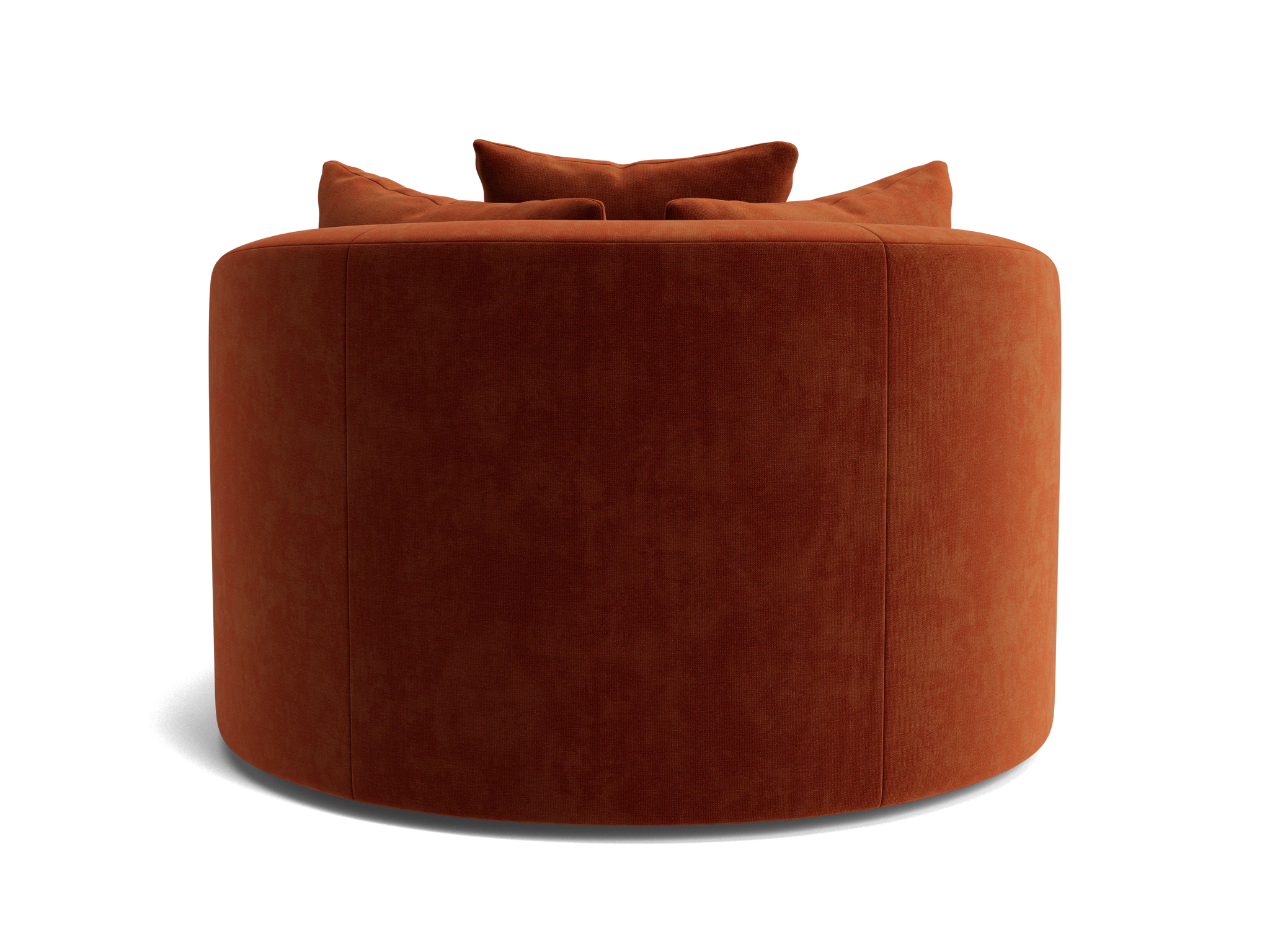 amelia grand swivel chair ottoman harper cinnamon