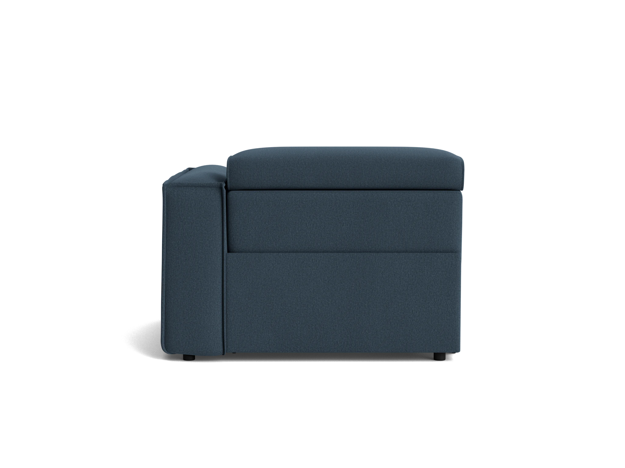camden single arm chair faithful indigo