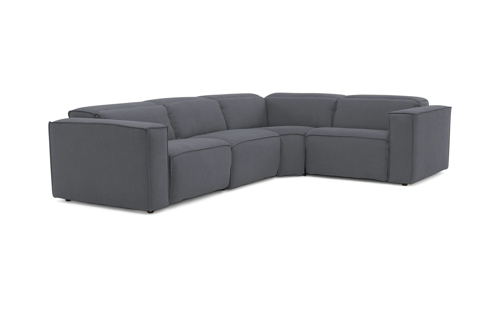 camden modular reclining sectional essence ash