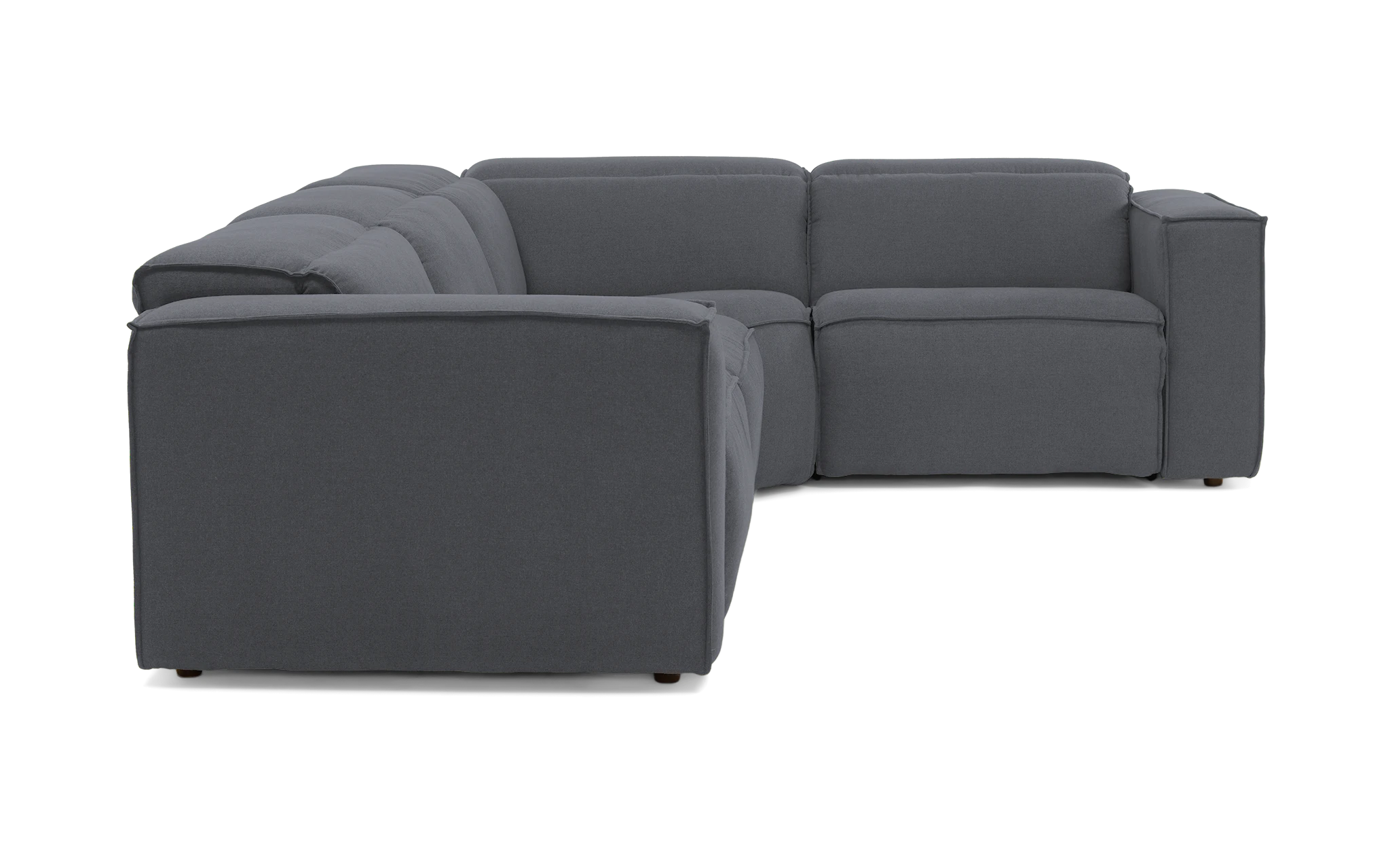 camden modular reclining sectional essence ash