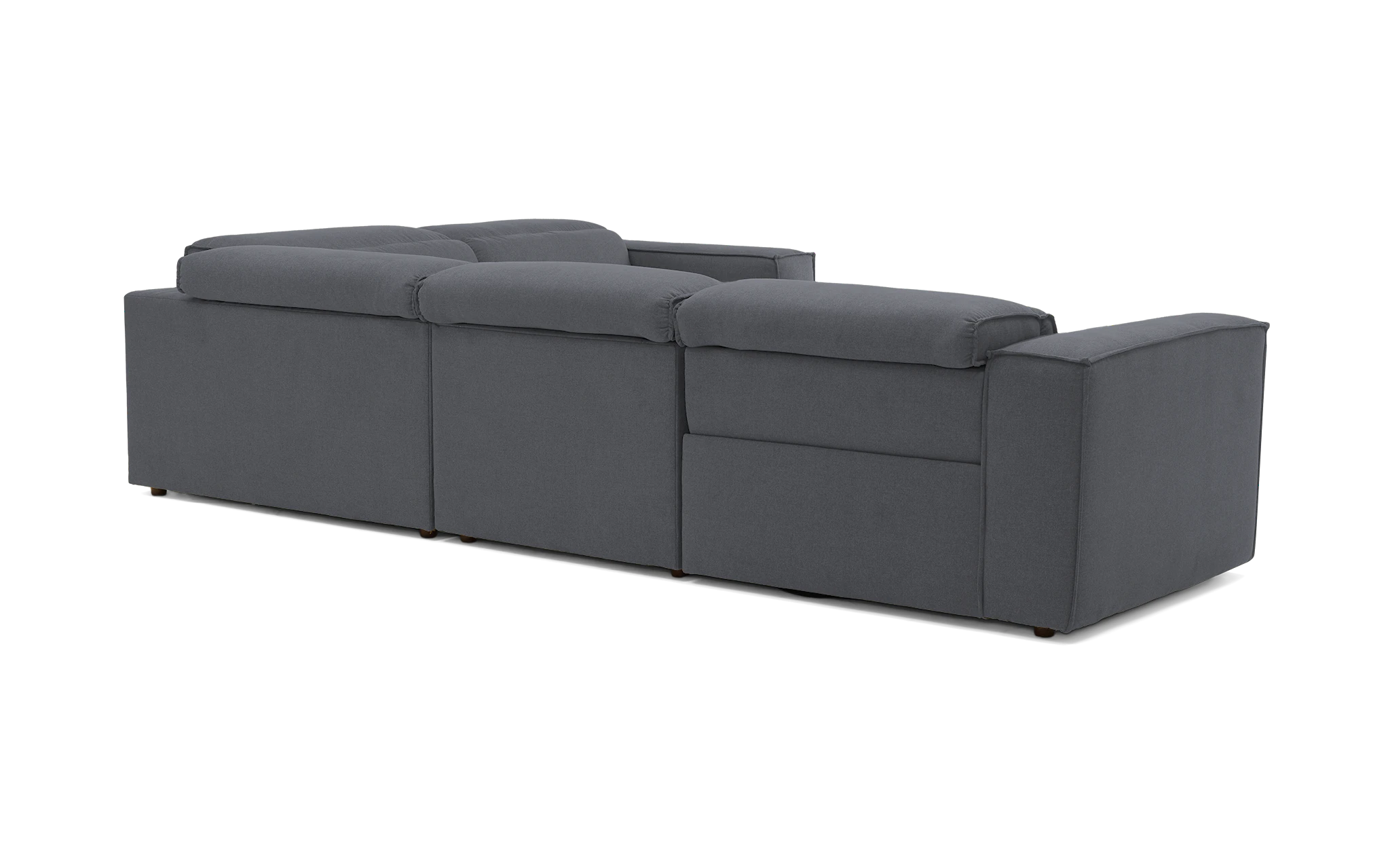 camden modular reclining sectional essence ash