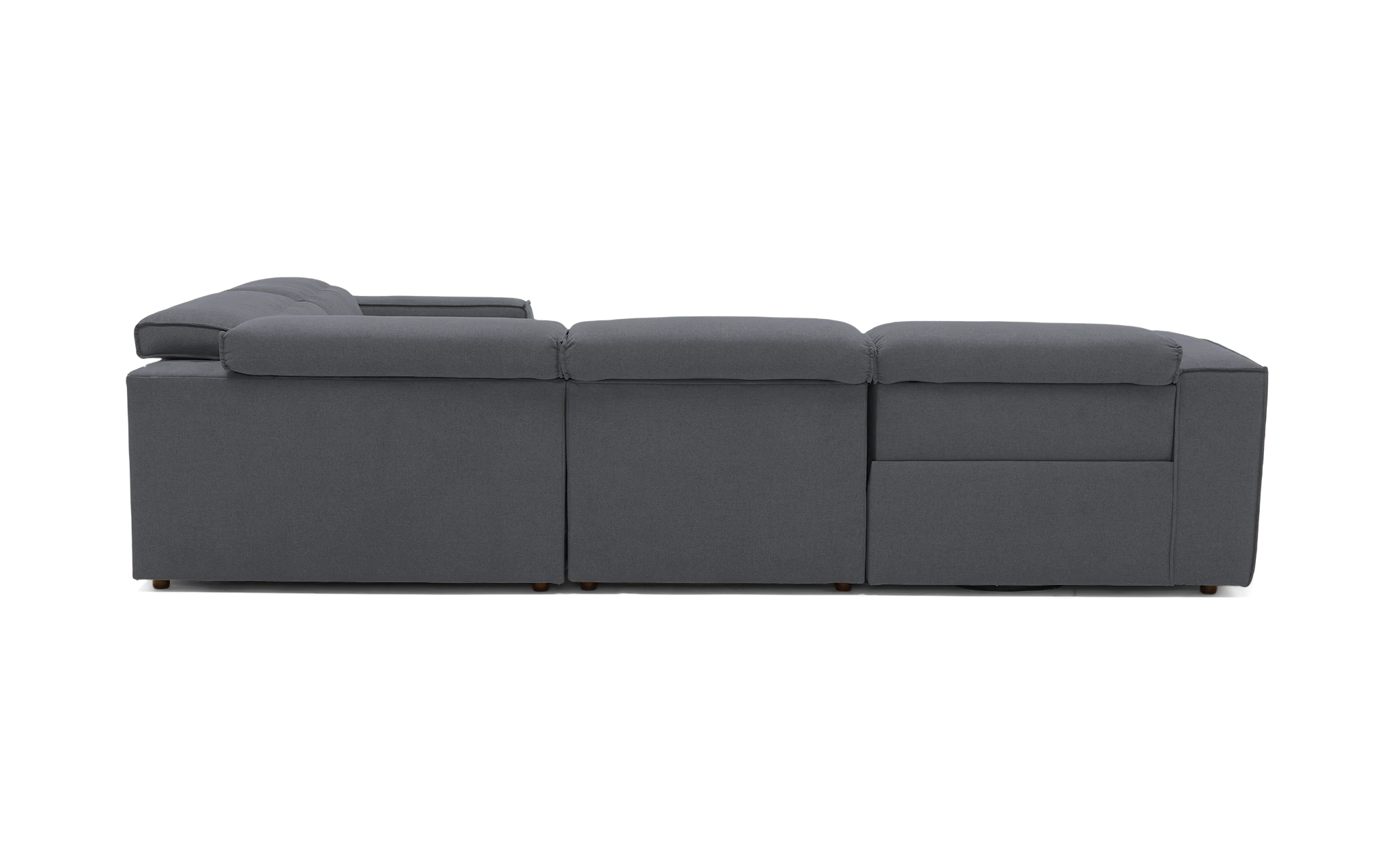camden modular reclining sectional essence ash