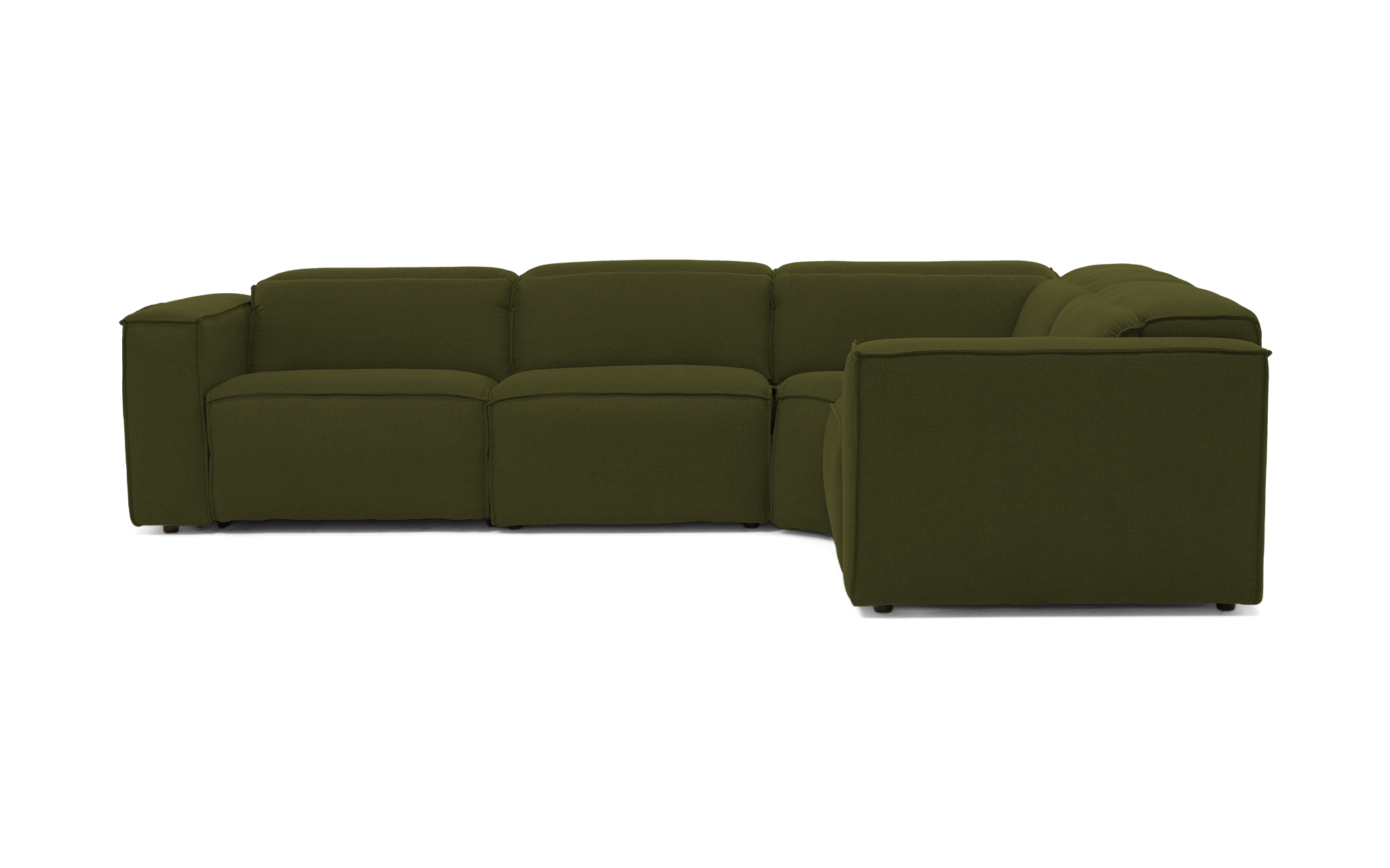 camden modular reclining sectional faithful olive