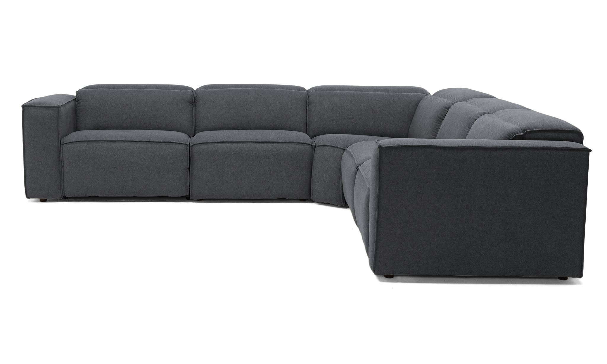 camden modular reclining wedge corner sectional essence ash