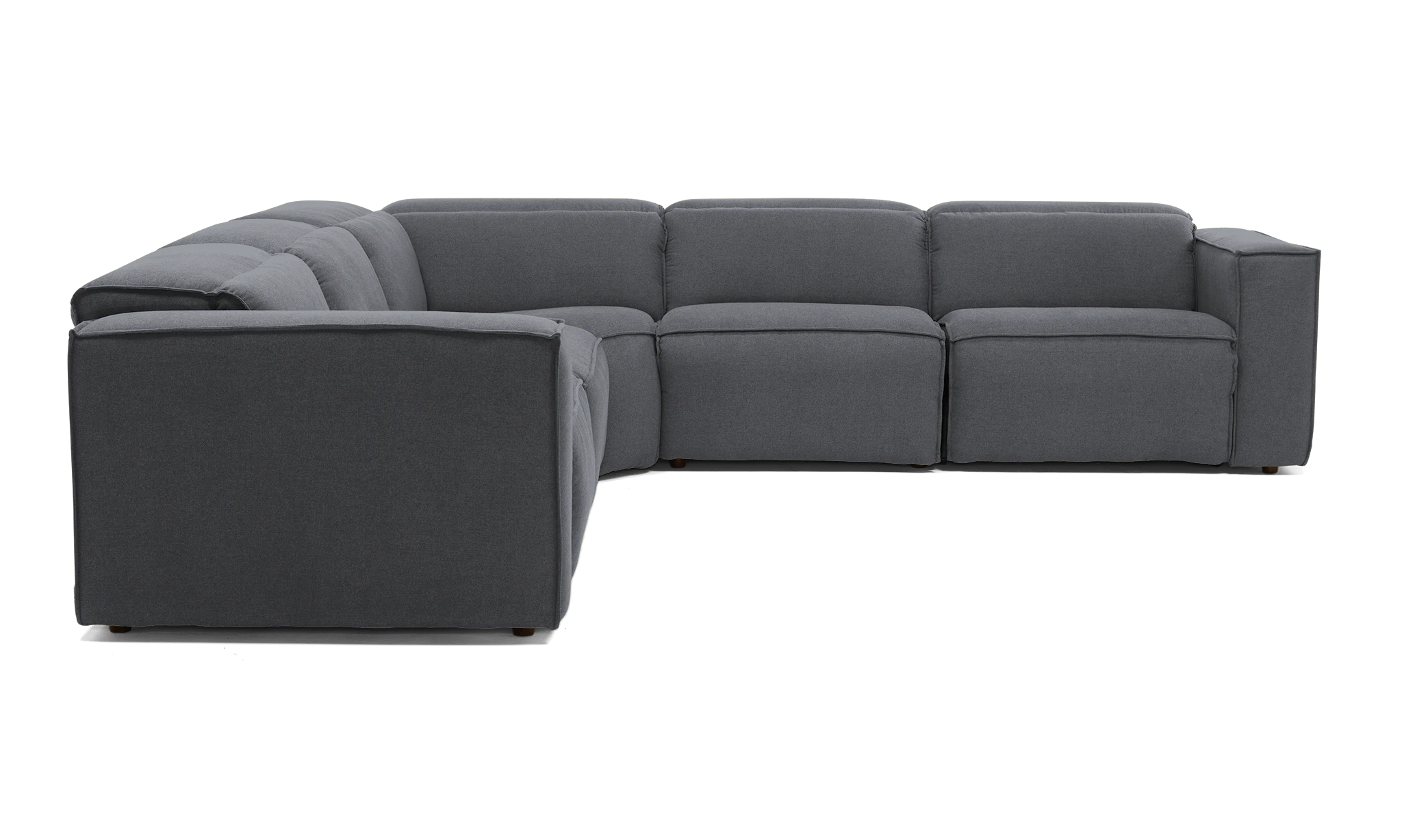 camden modular reclining wedge corner sectional essence ash