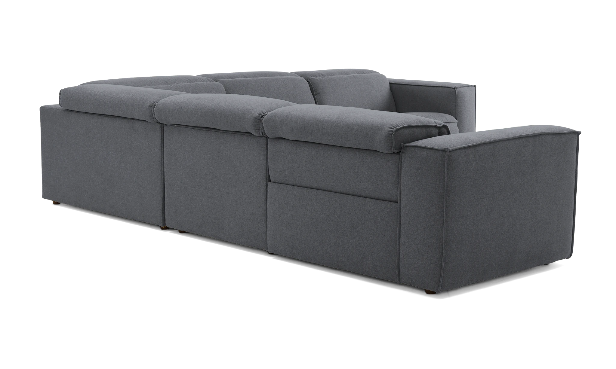 camden modular reclining wedge corner sectional essence ash