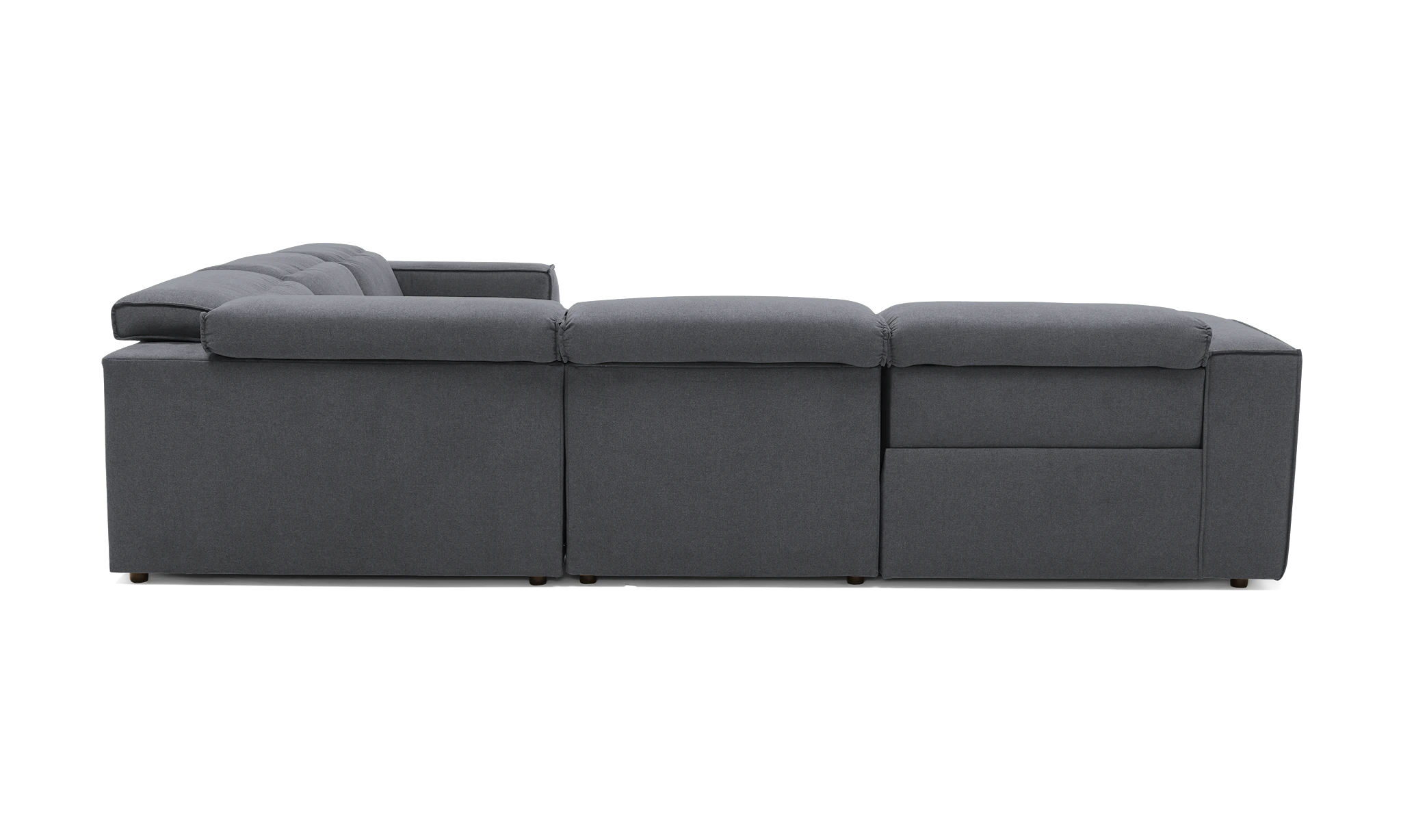 camden modular reclining wedge corner sectional essence ash