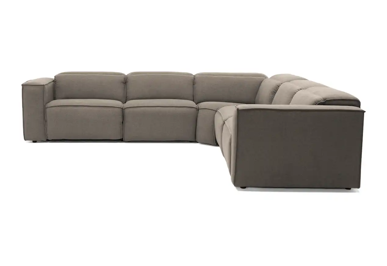camden modular reclining wedge corner sectional prime stone