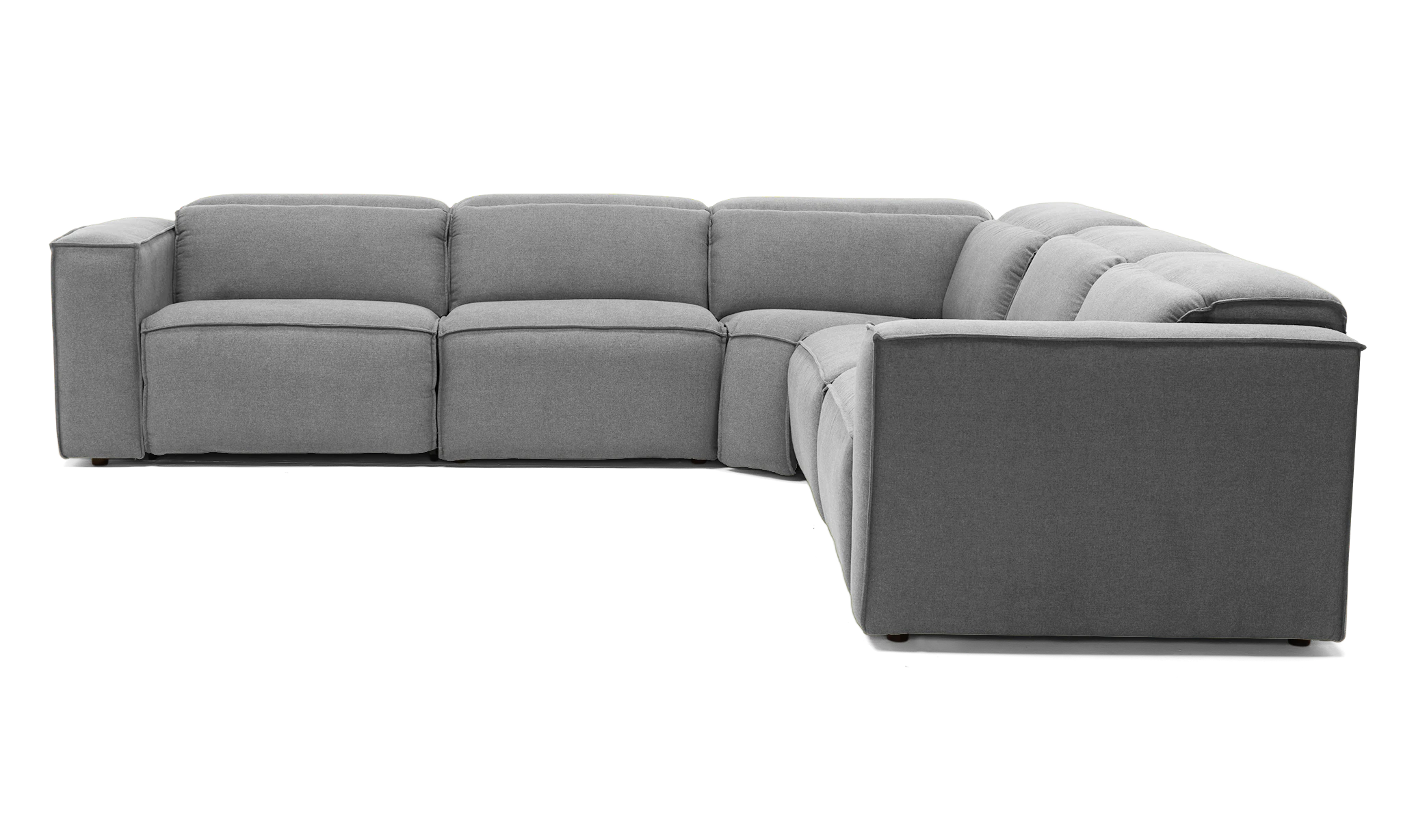 camden modular reclining wedge corner sectional milo dove