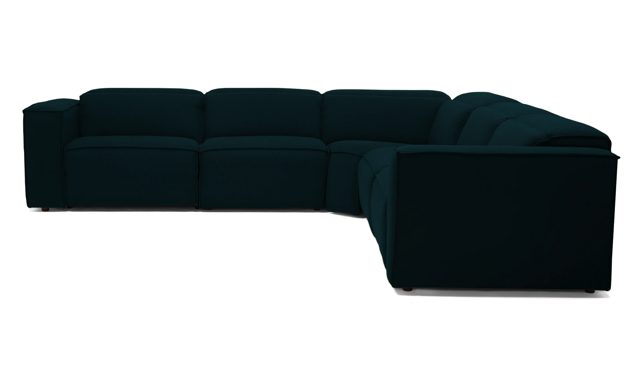 camden modular reclining wedge corner sectional crave greenery