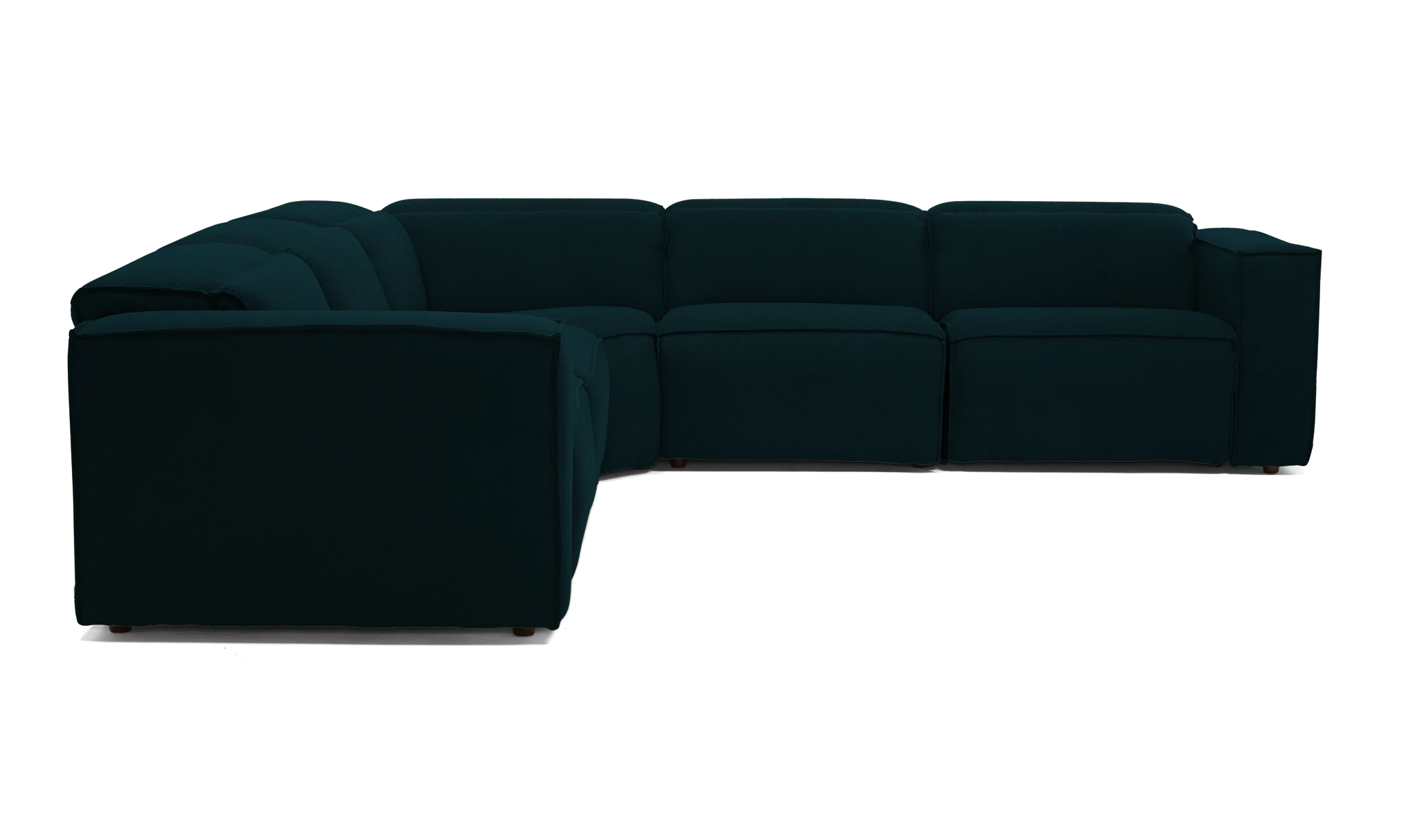 camden modular reclining wedge corner sectional crave greenery