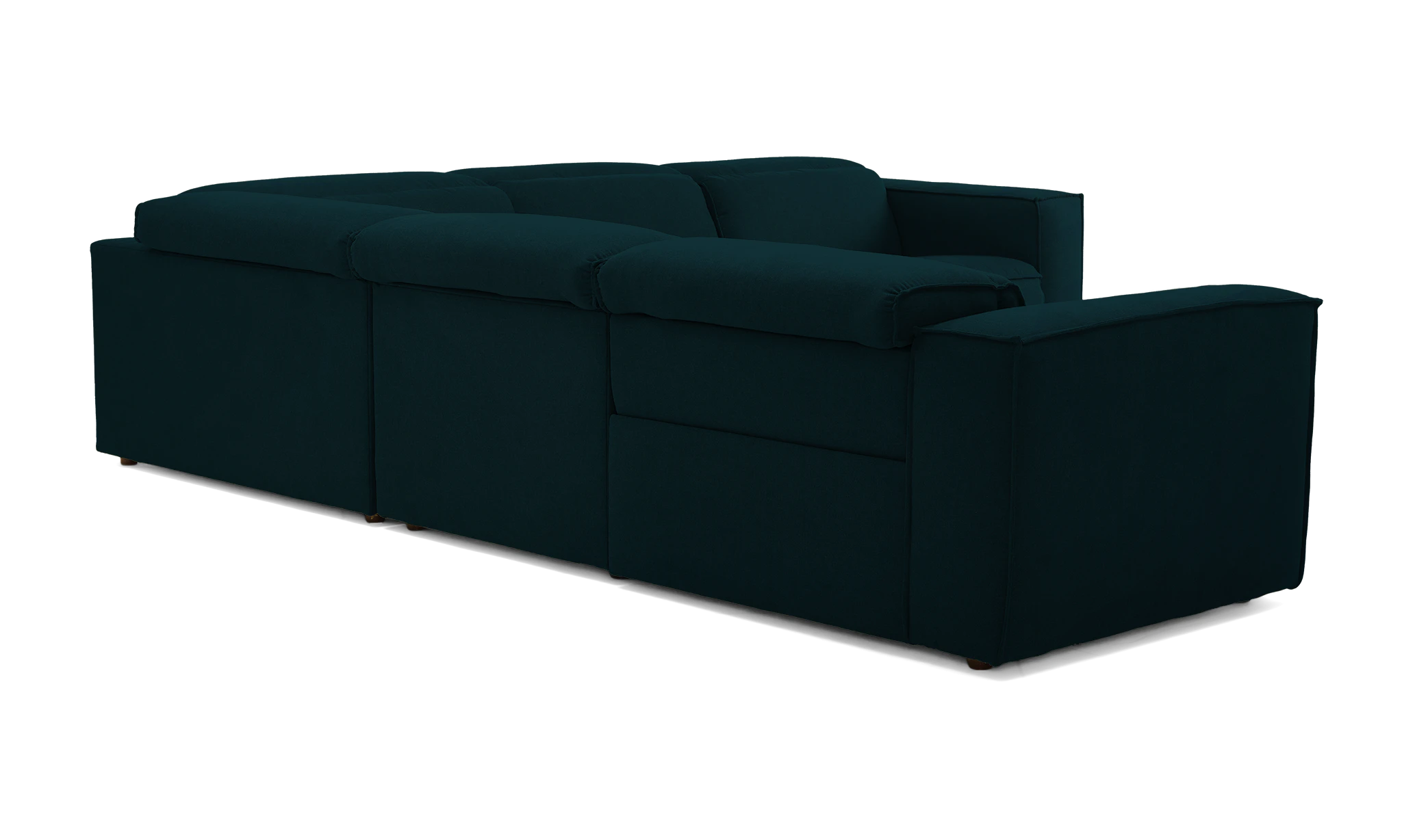 camden modular reclining wedge corner sectional crave greenery